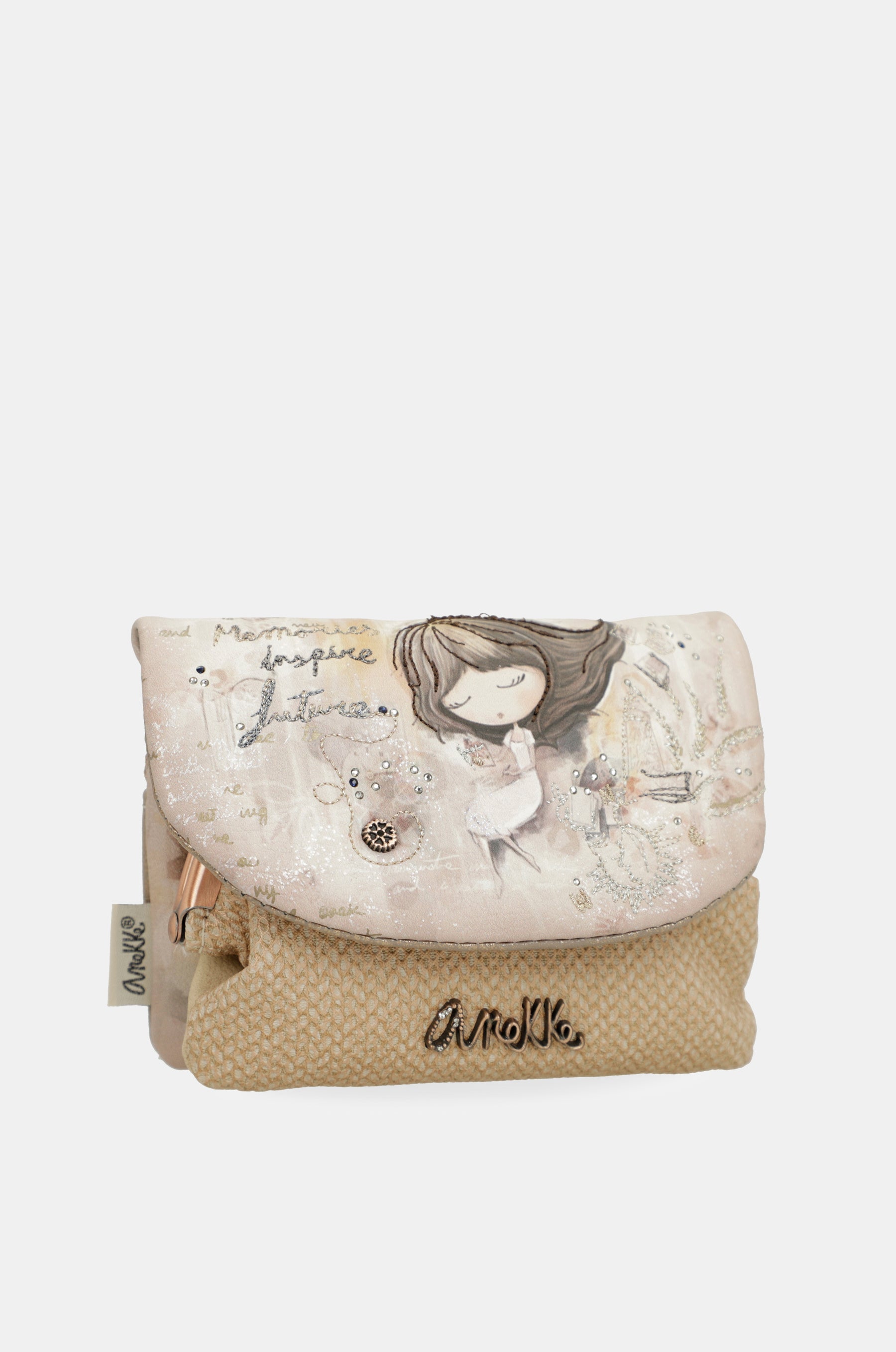 Münztasche mit Klappe Memories