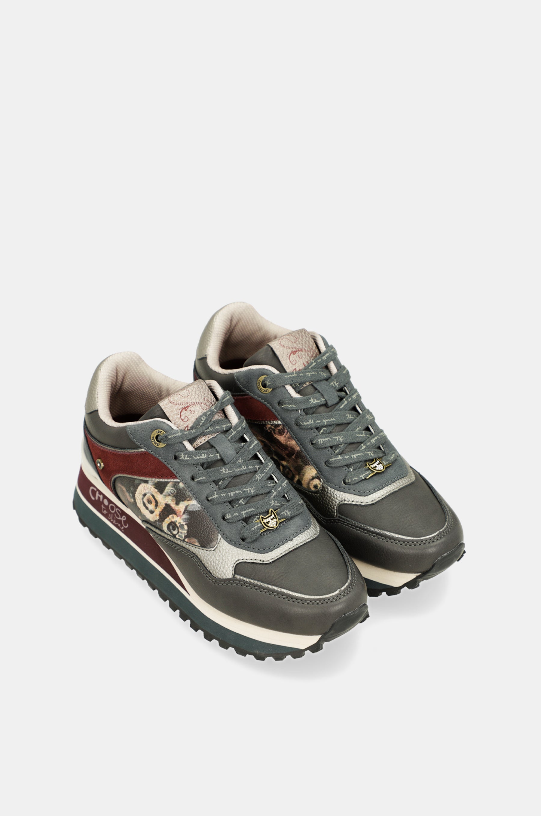Sneakers Platform dunkelgrau