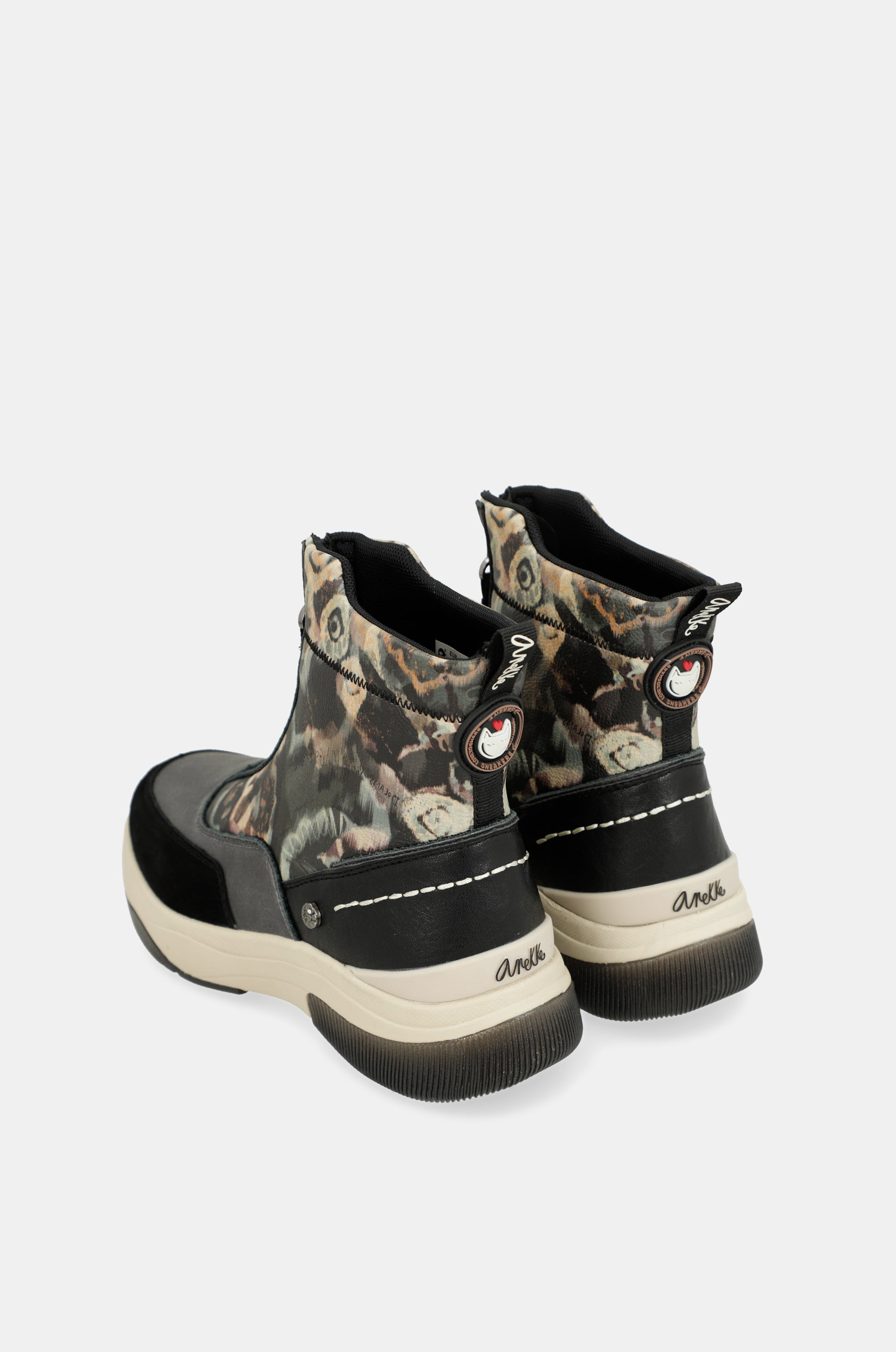 Sport-Booties anthrazit gemustert