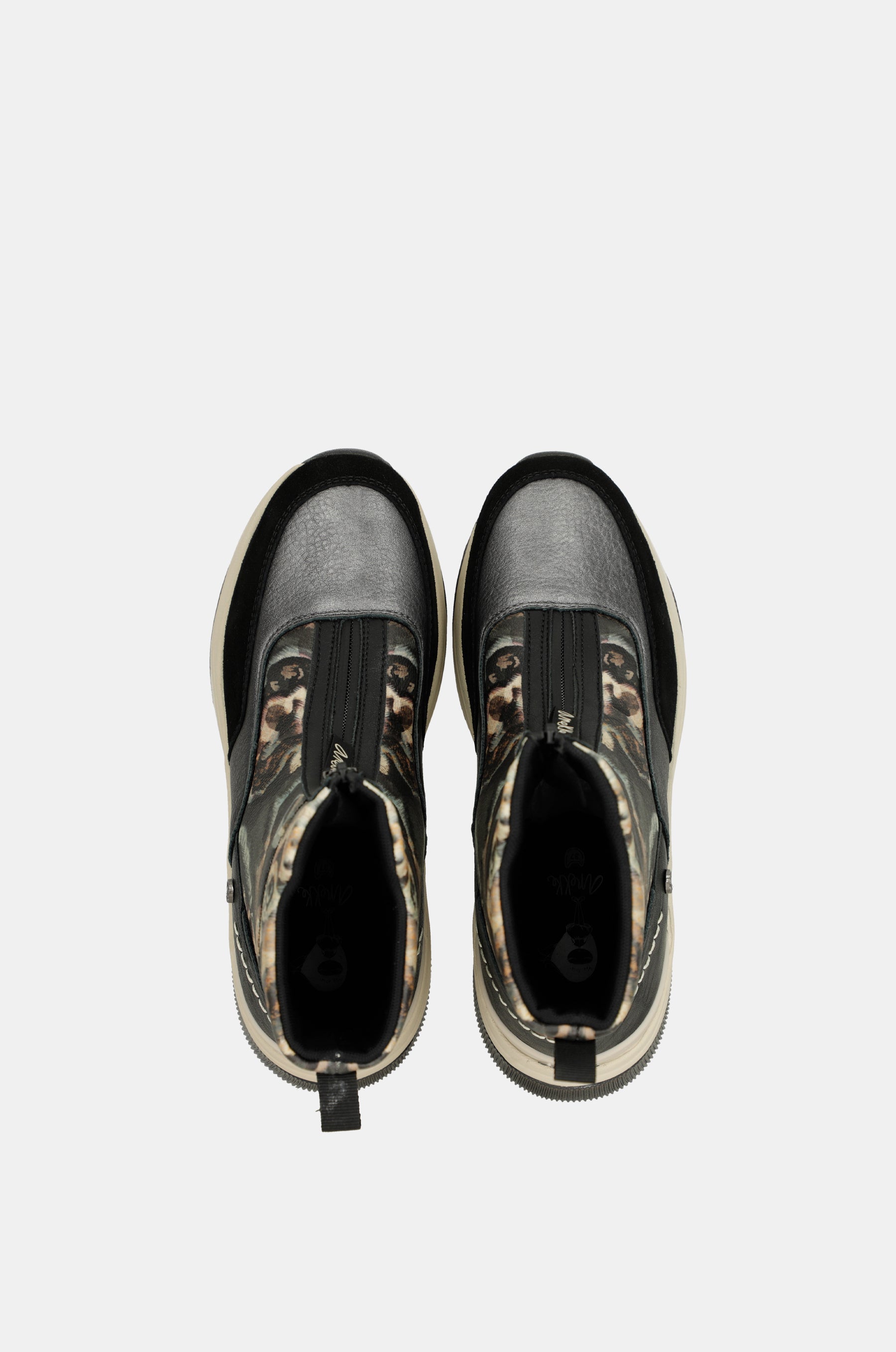 Sport-Booties anthrazit gemustert