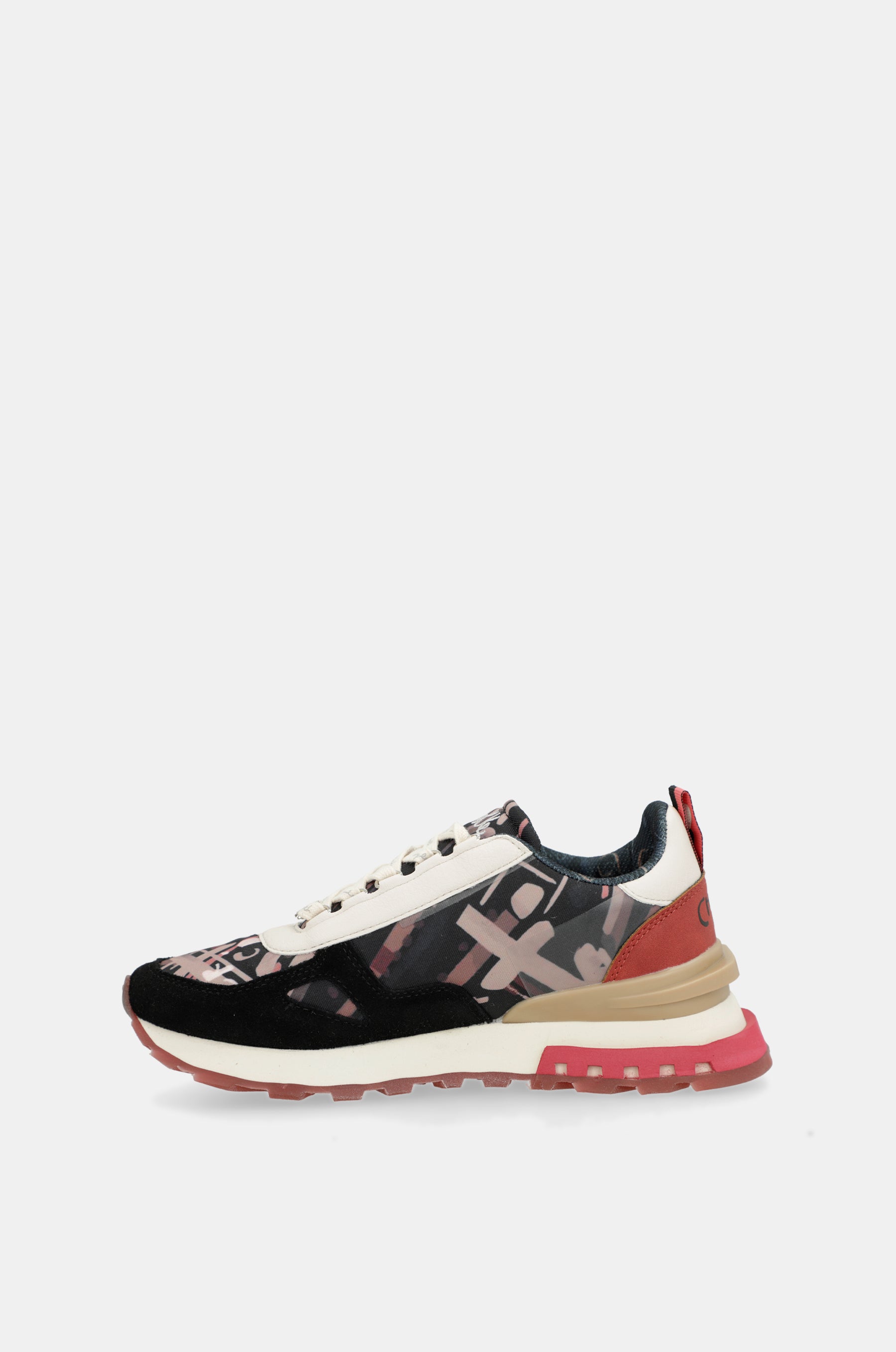 Sneakers schwarz gemustert
