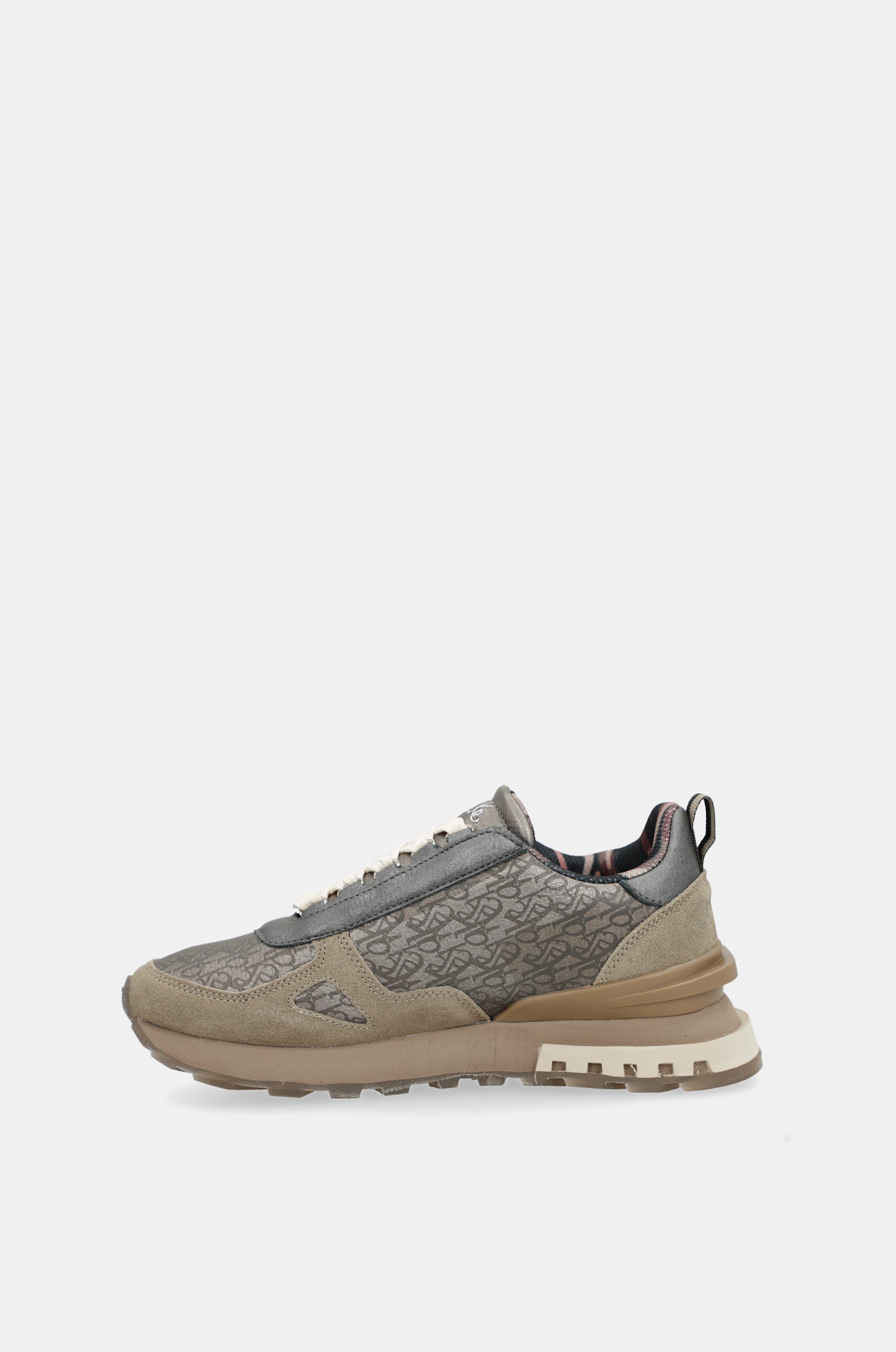 Sneakers beige metallisch