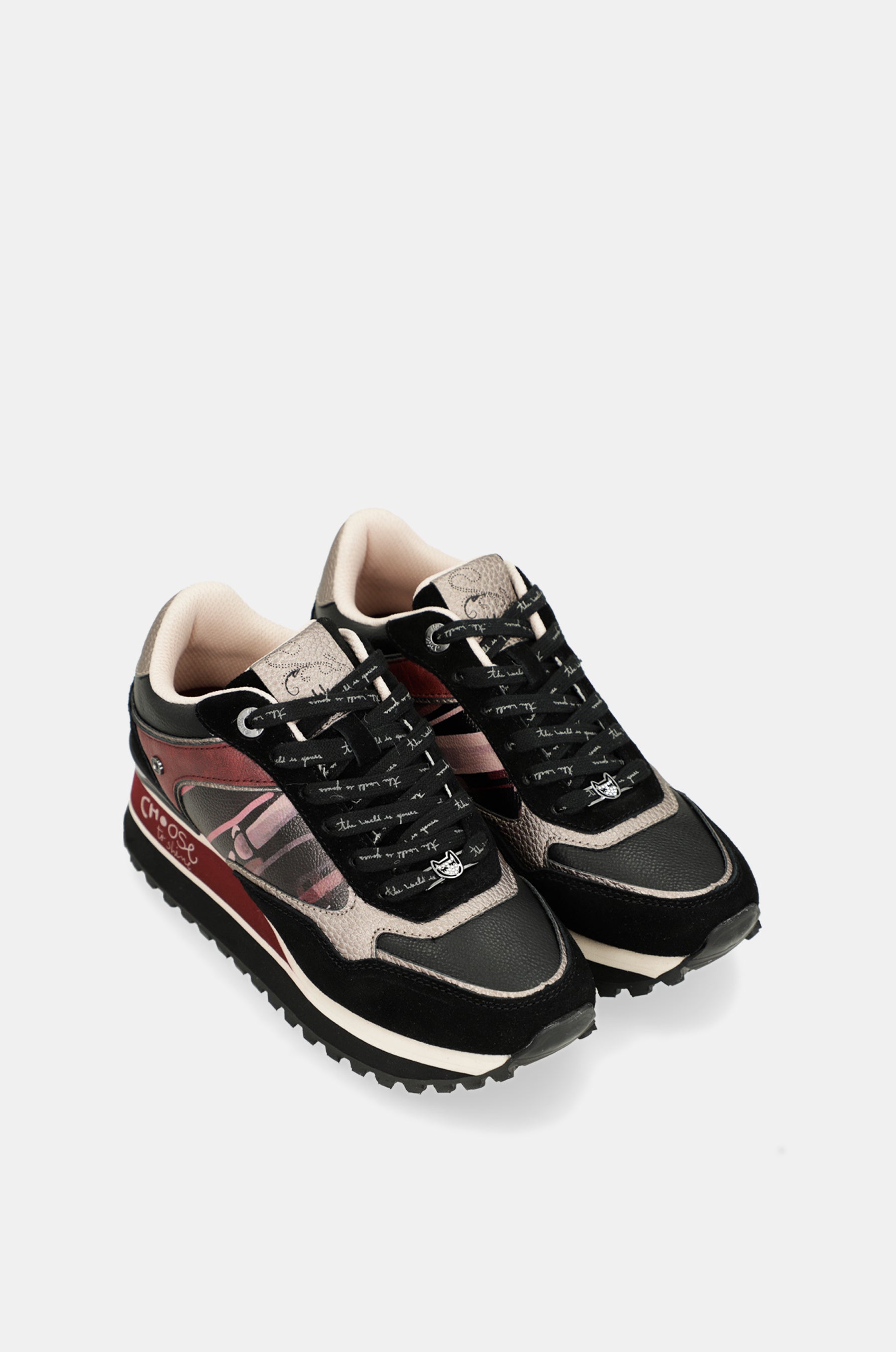 Sneakers Platform schwarz
gemustert