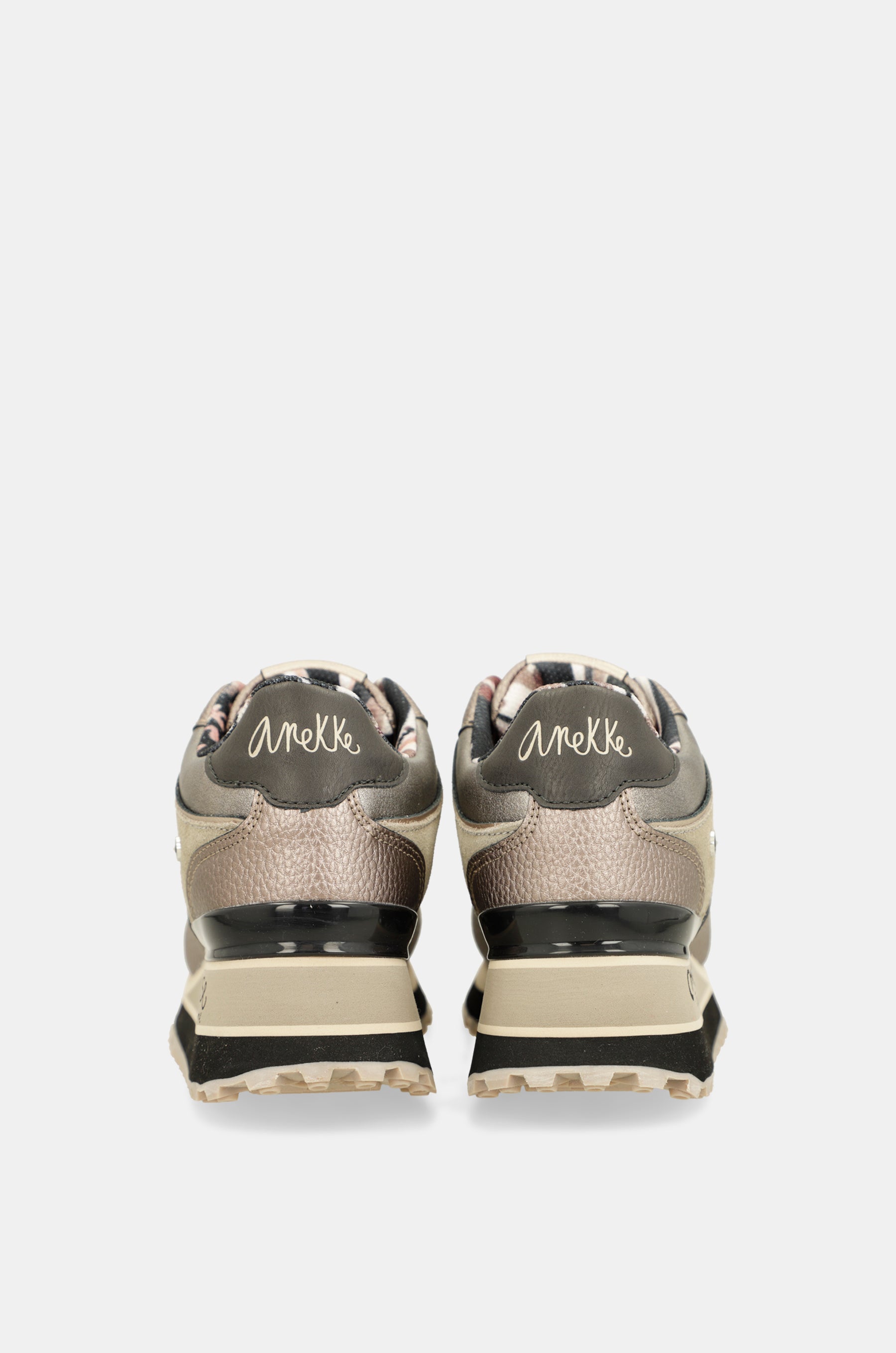 Sneakers Platform metallisch