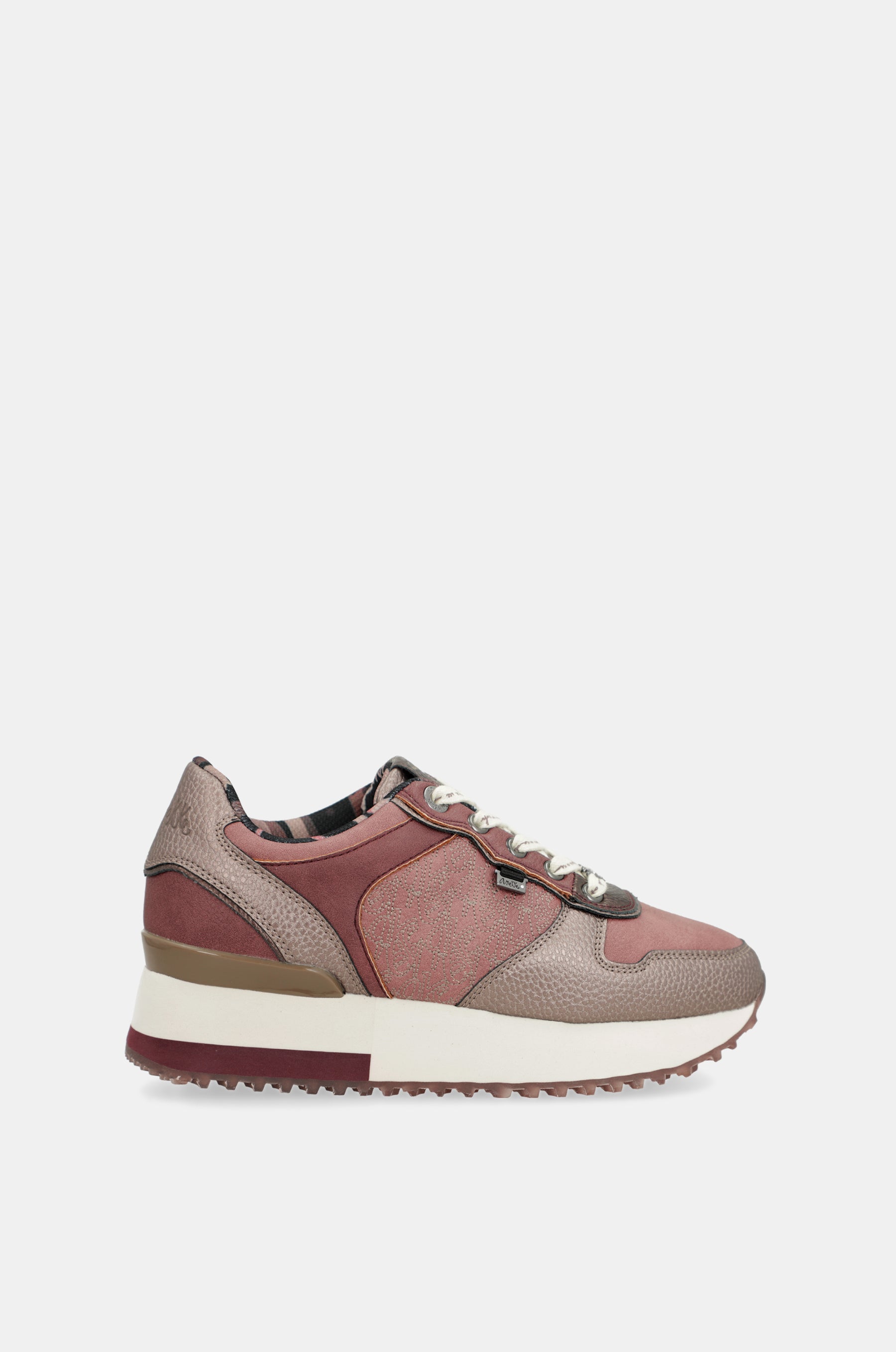 Sneakers Platform rosa metallisch