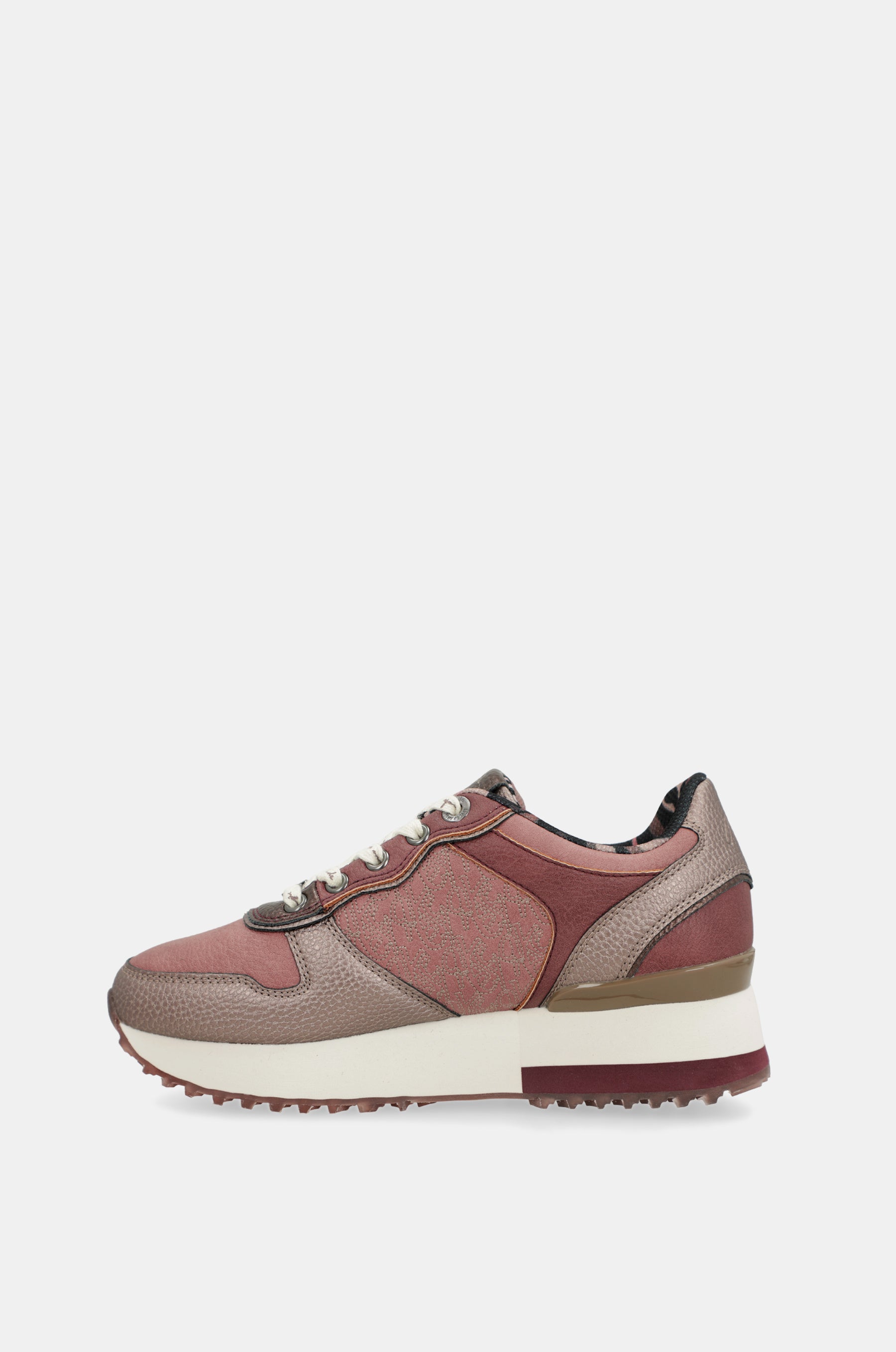 Sneakers Platform rosa metallisch