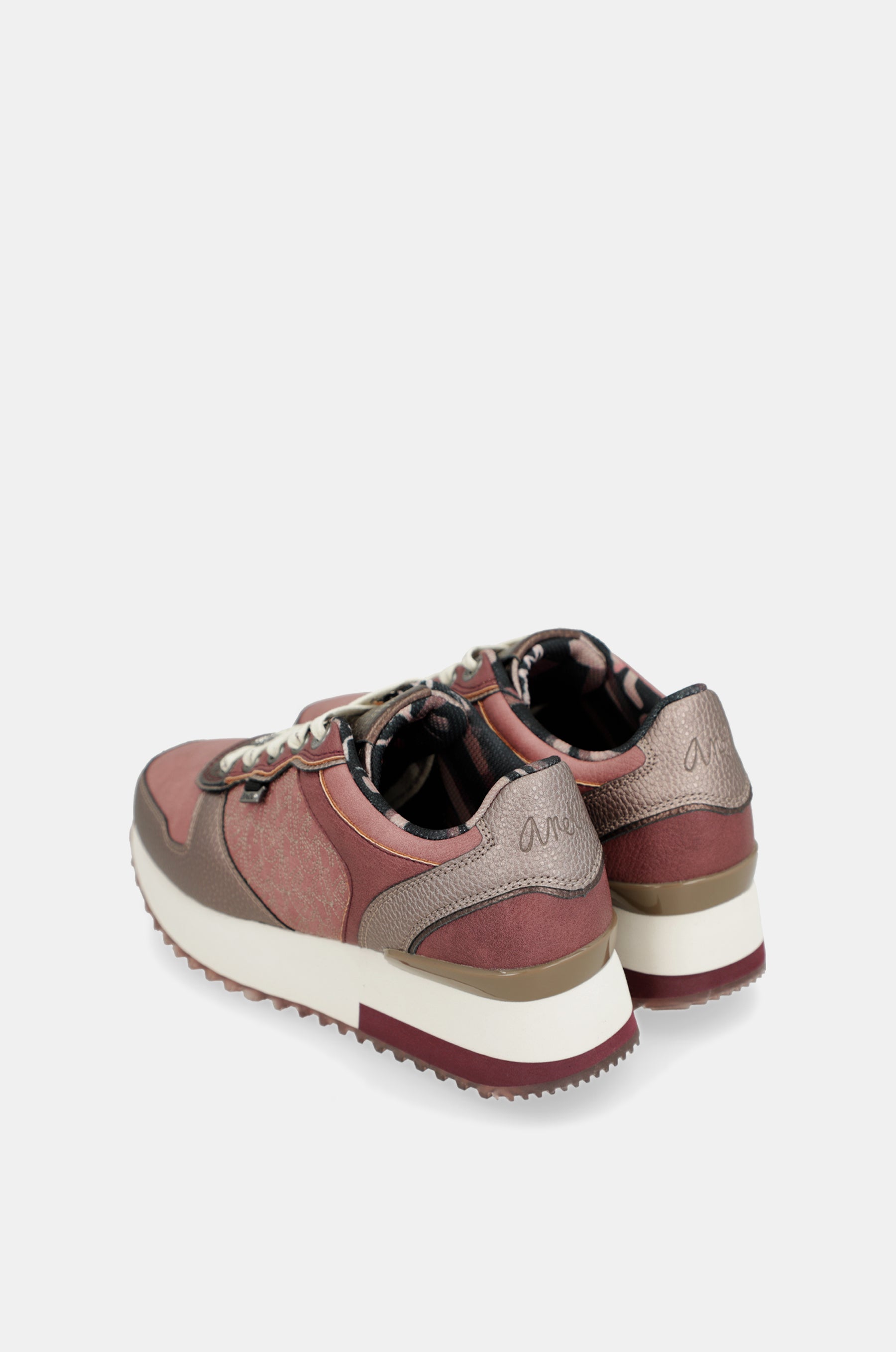 Sneakers Platform rosa metallisch