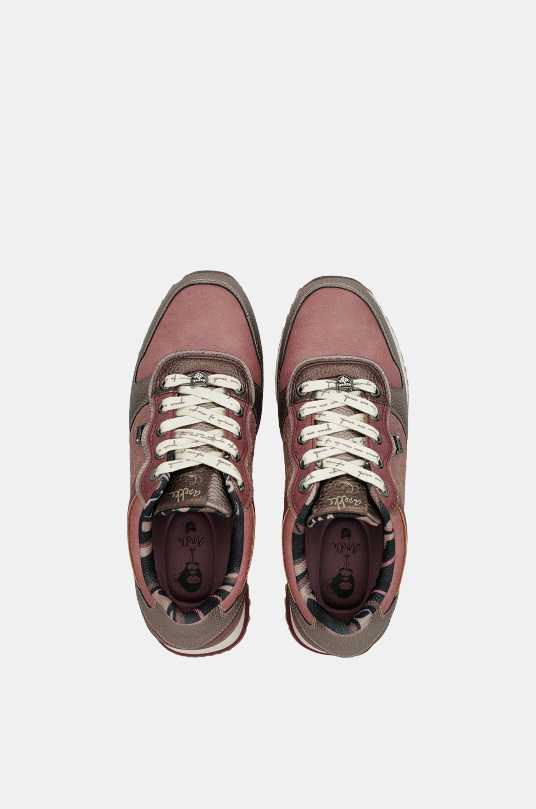 Sneakers Platform rosa metallisch