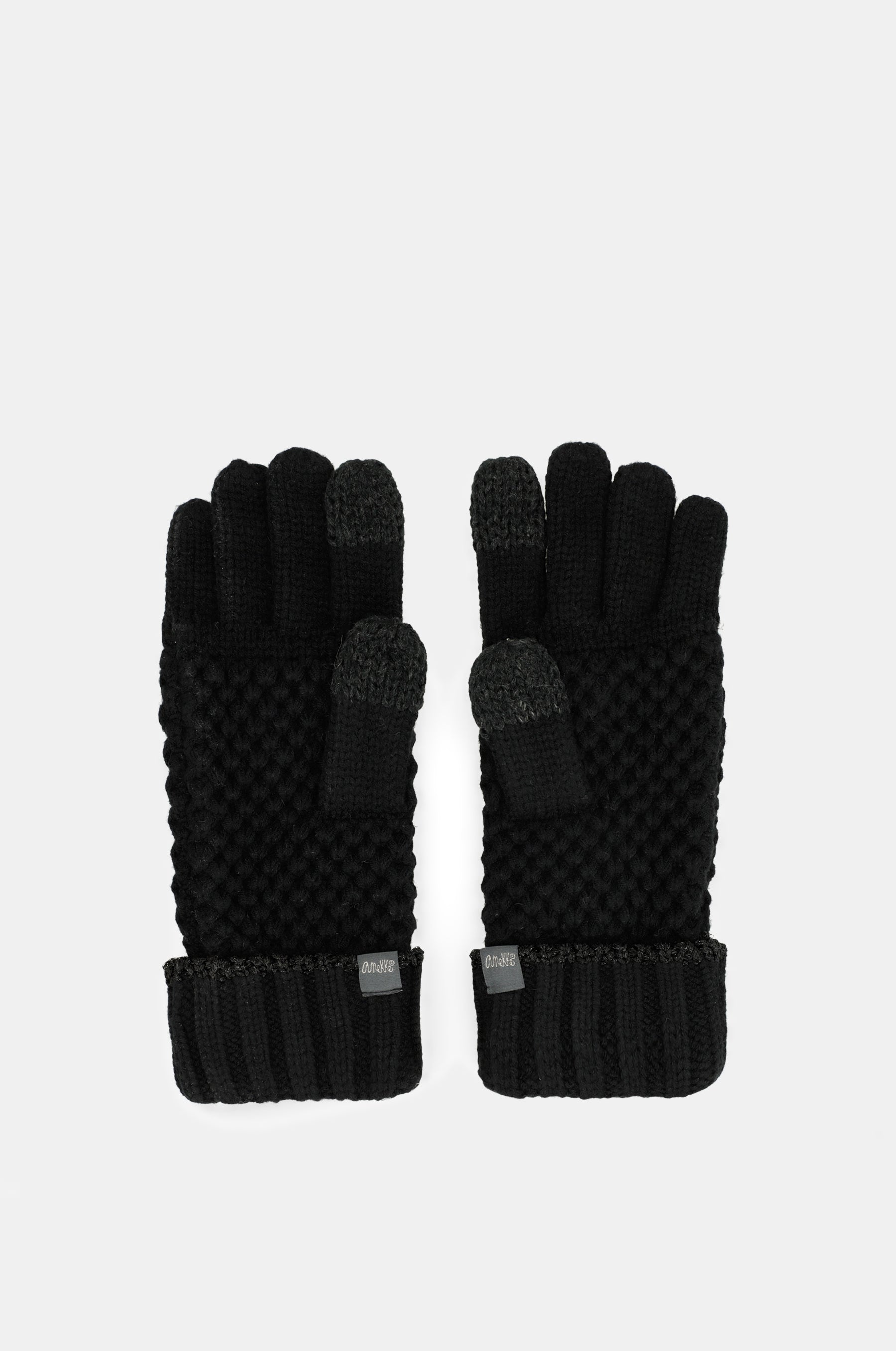 Strickhandschuhe schwarz
