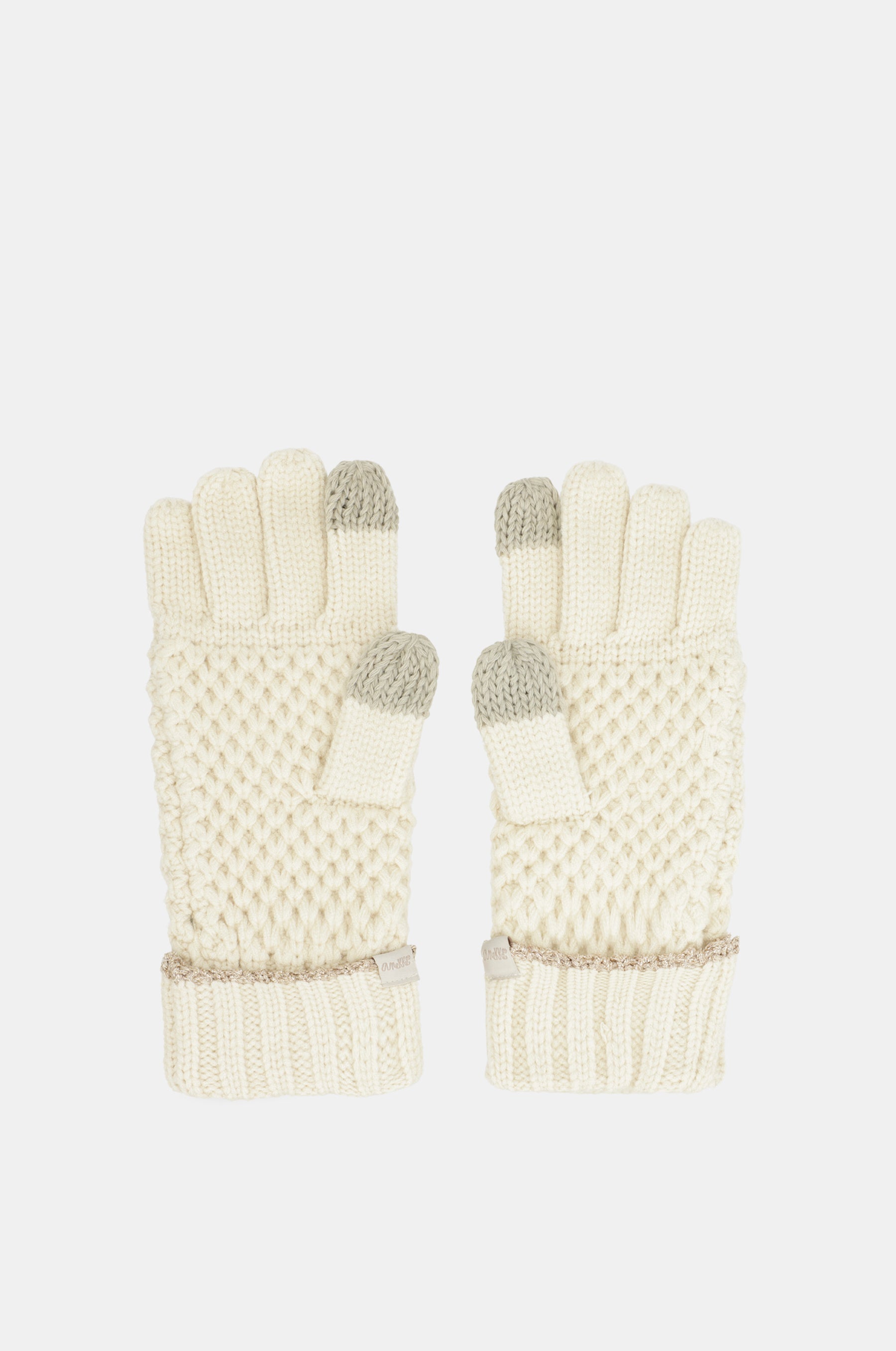Strickhandschuhe beige