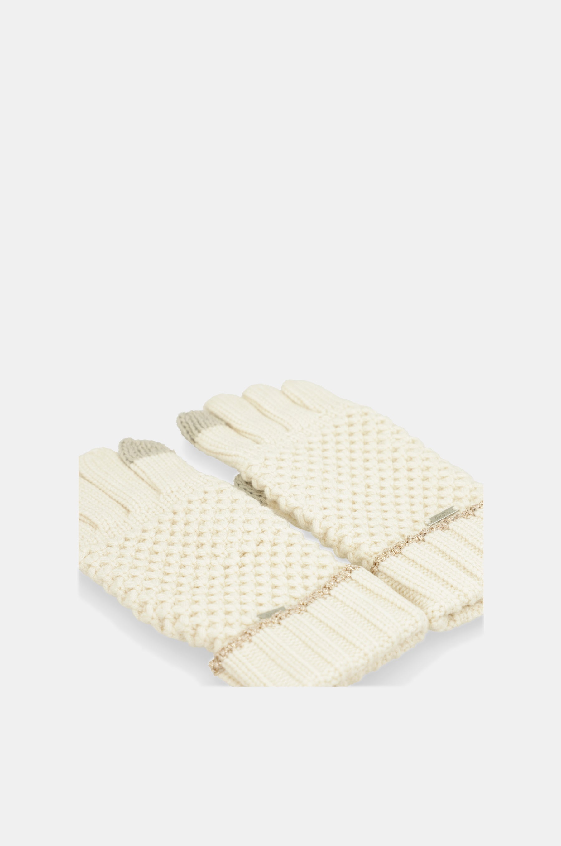 Strickhandschuhe beige