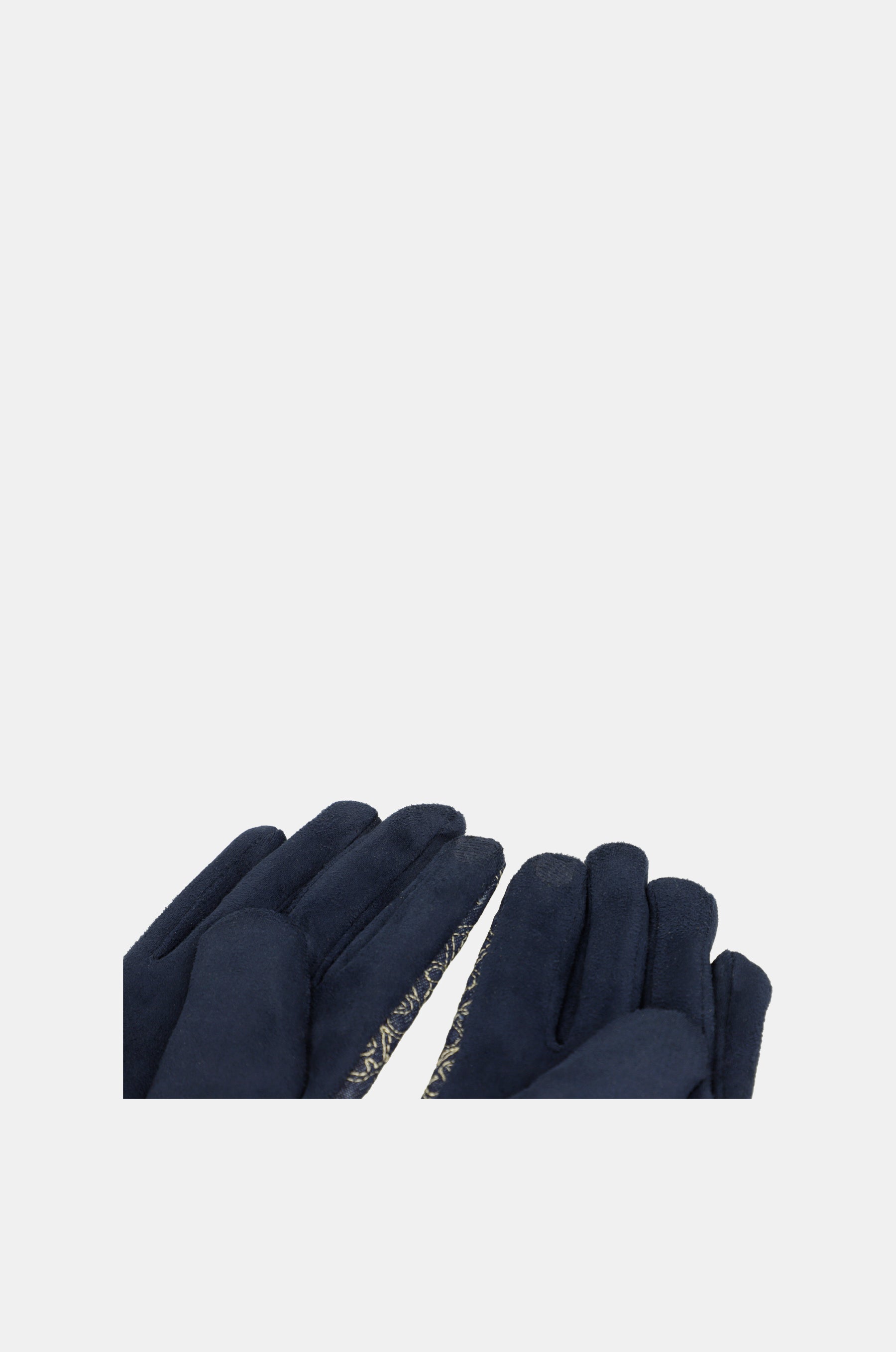 Handschuhe Denim gemustert