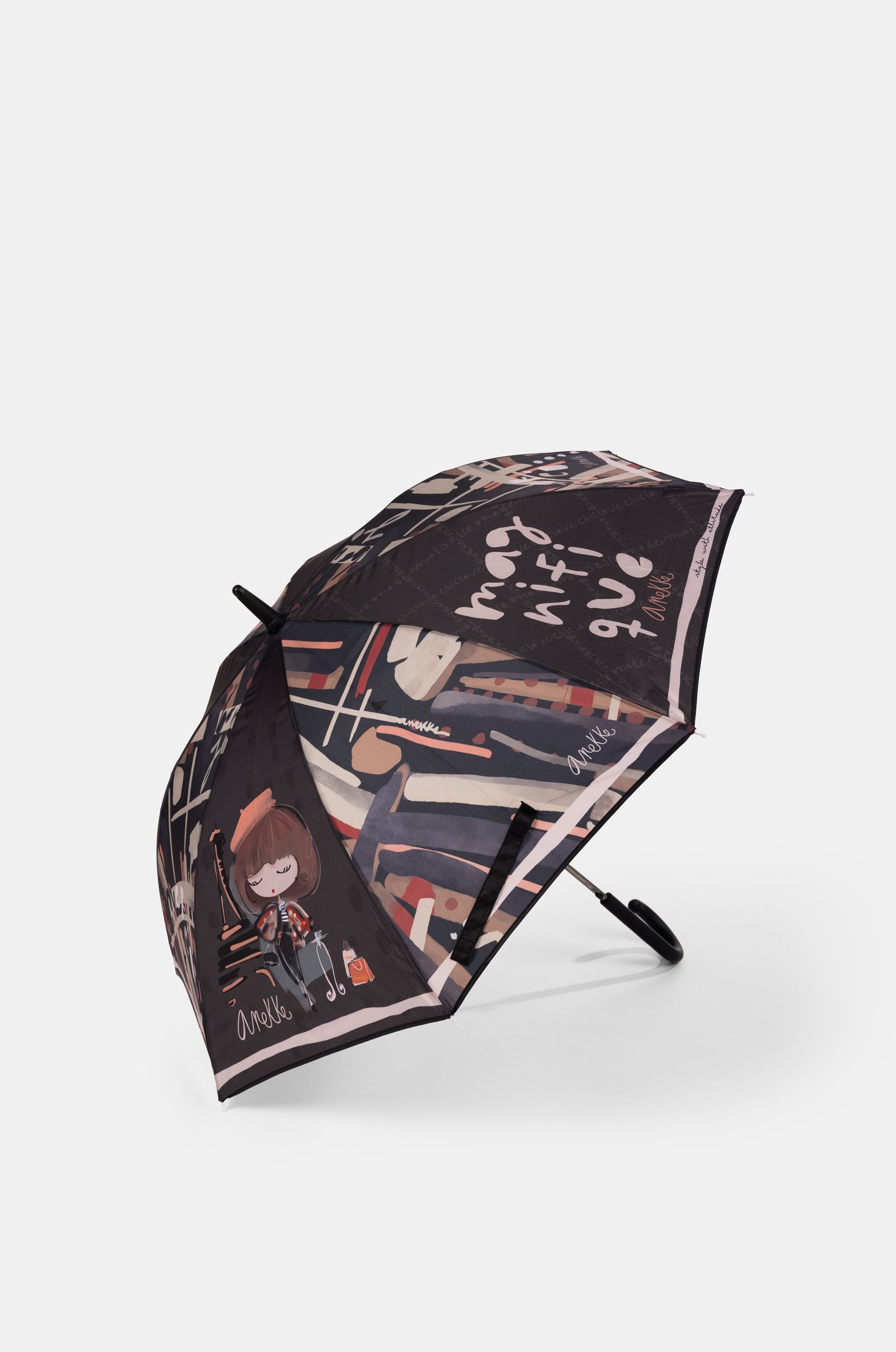 Regenschirm lang Mademoiselle