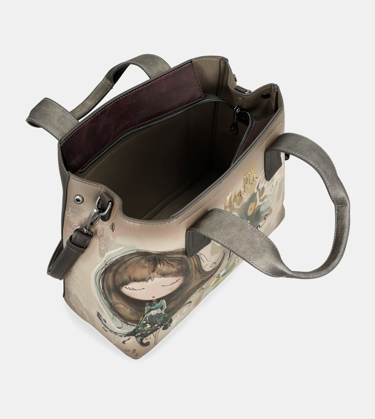 Handtasche mit Umhängeriemen Real