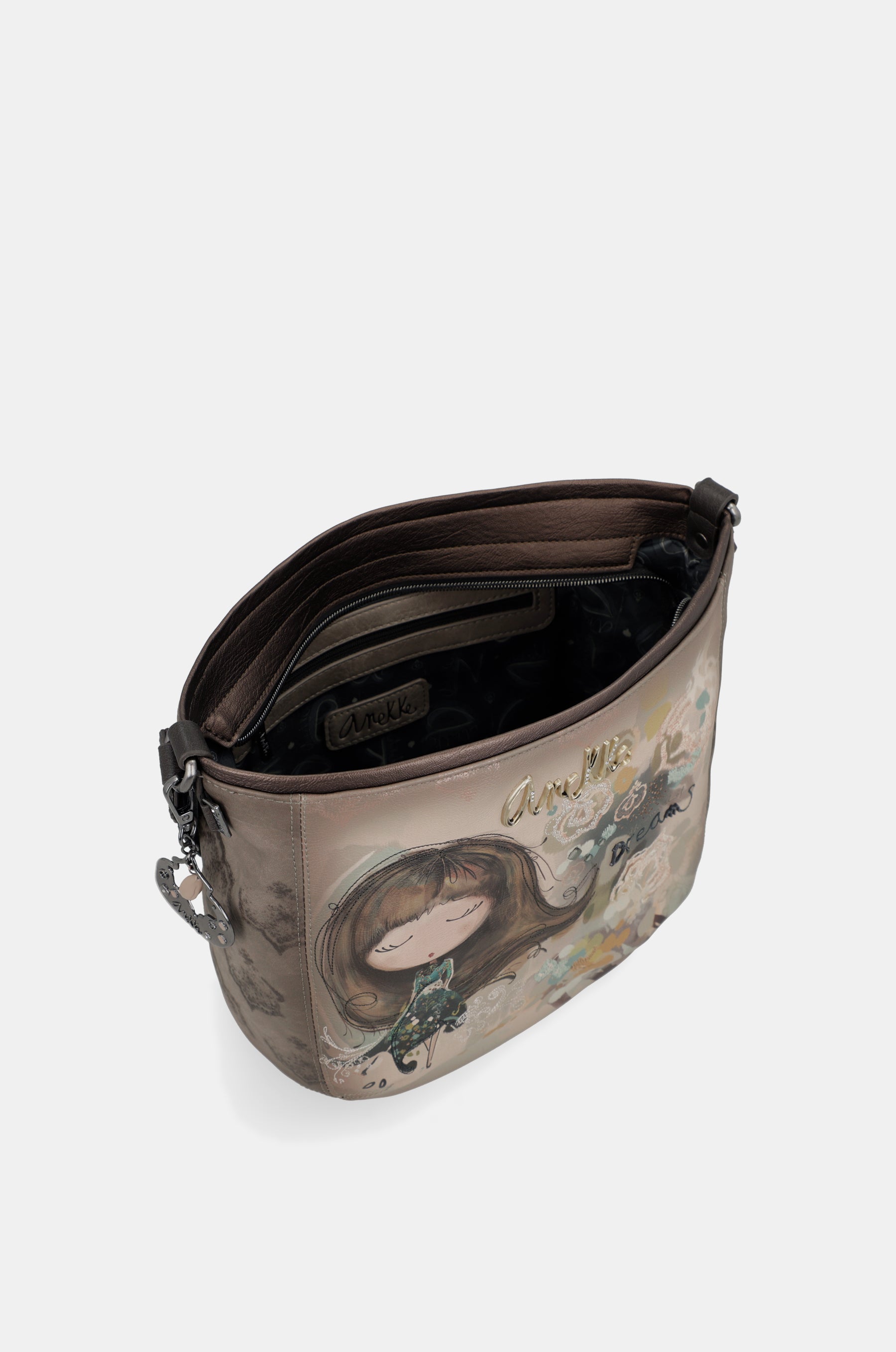 Umhängetasche oval Real mittelgroß