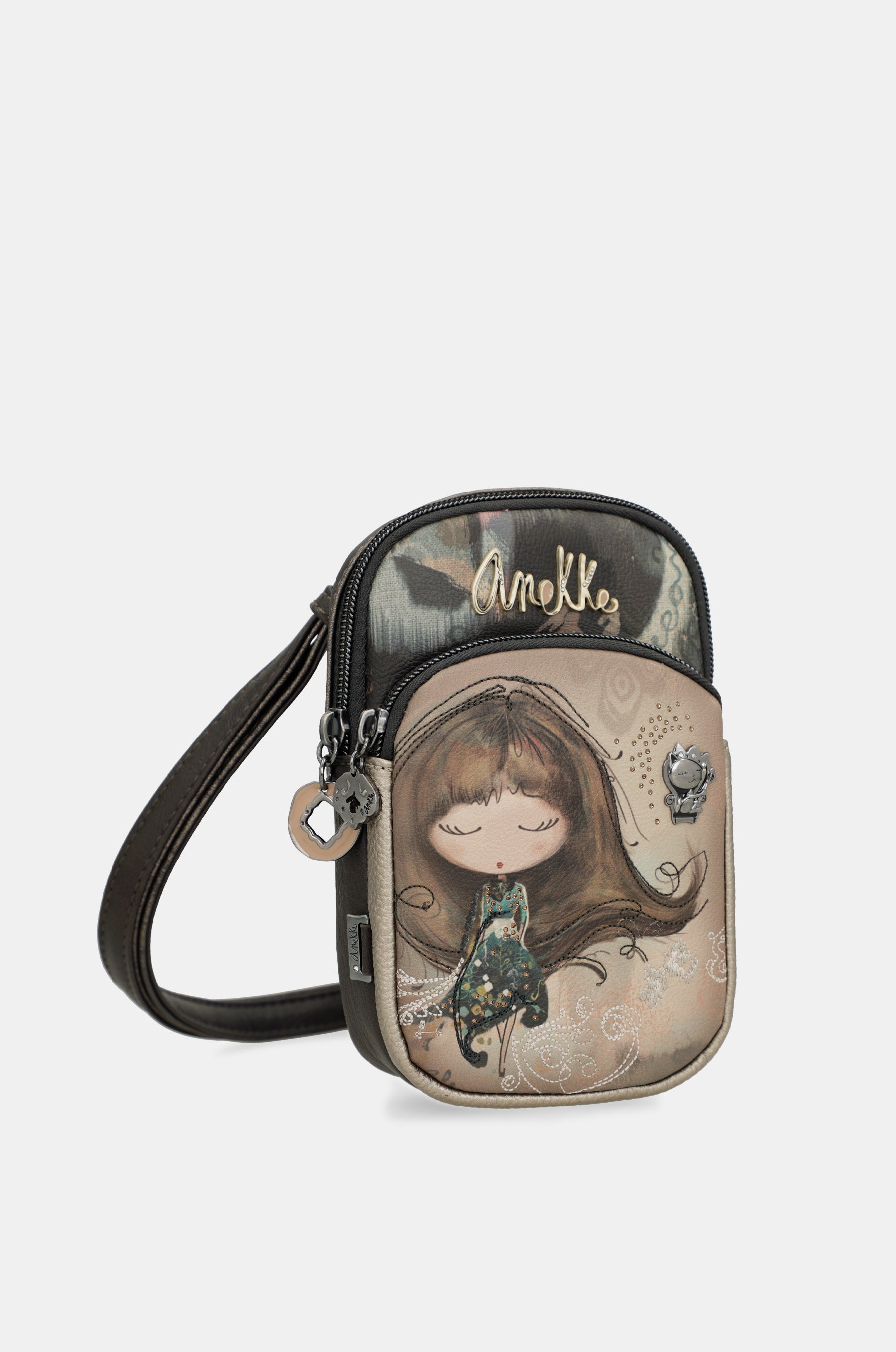 Mini Umhängetasche mit Steckfach Real