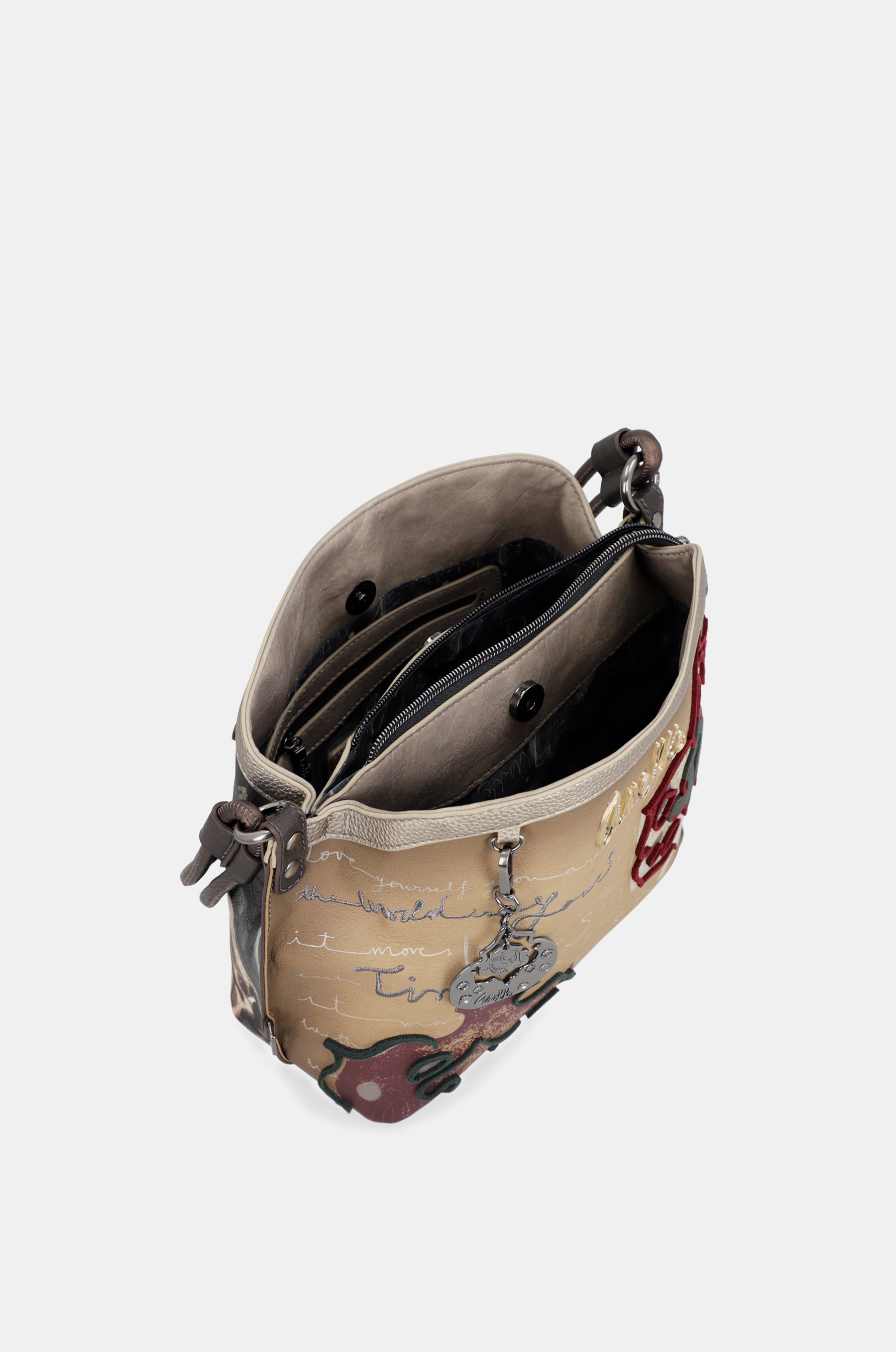 Umhängetasche mit Dreifachfach Manifesto