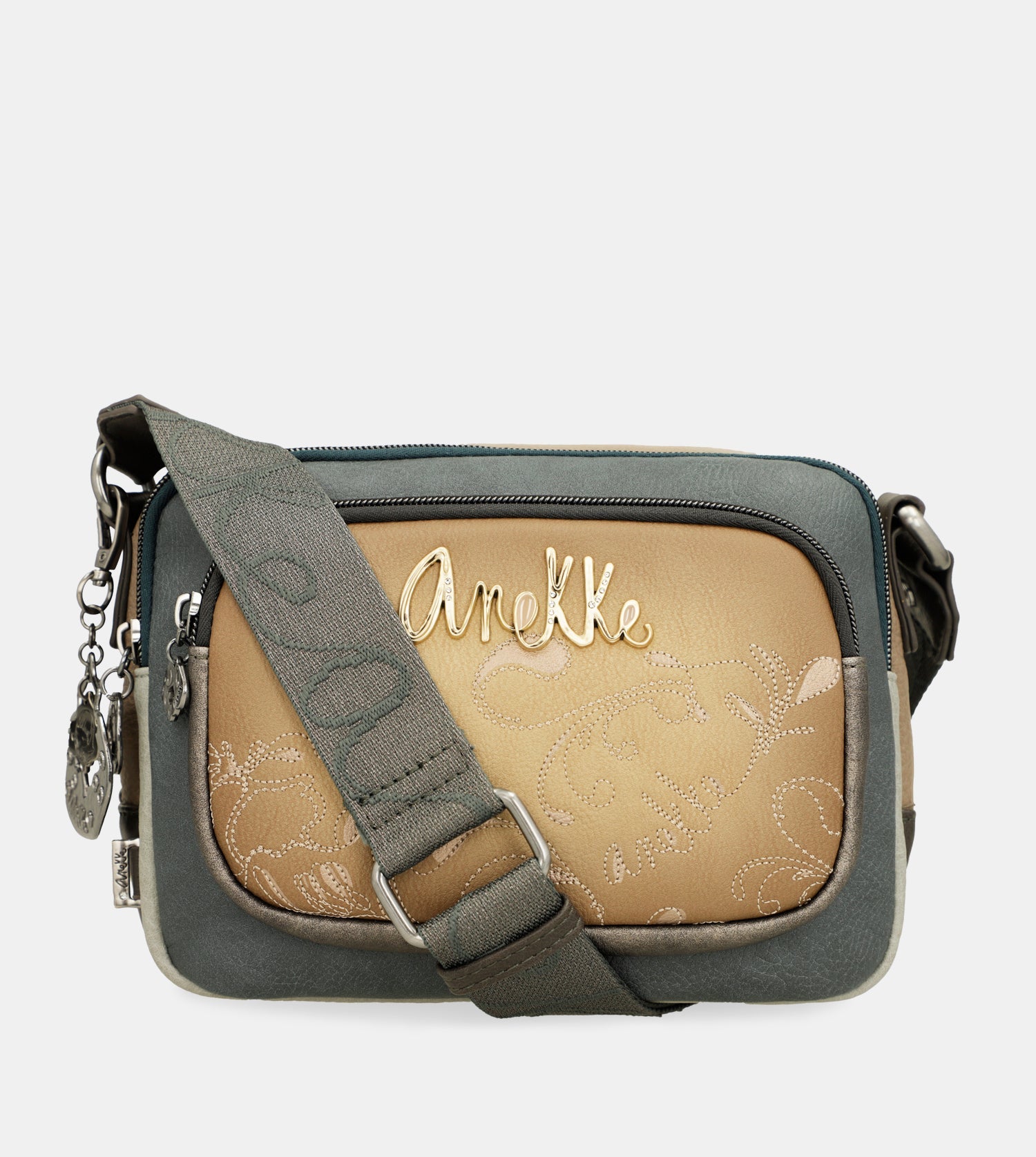 Umhängetasche mit 2 Fächern Manifesto