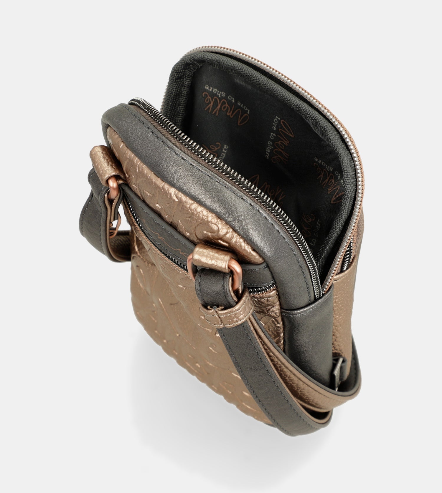 Mini Umhängetasche mit Steckfach Intentions