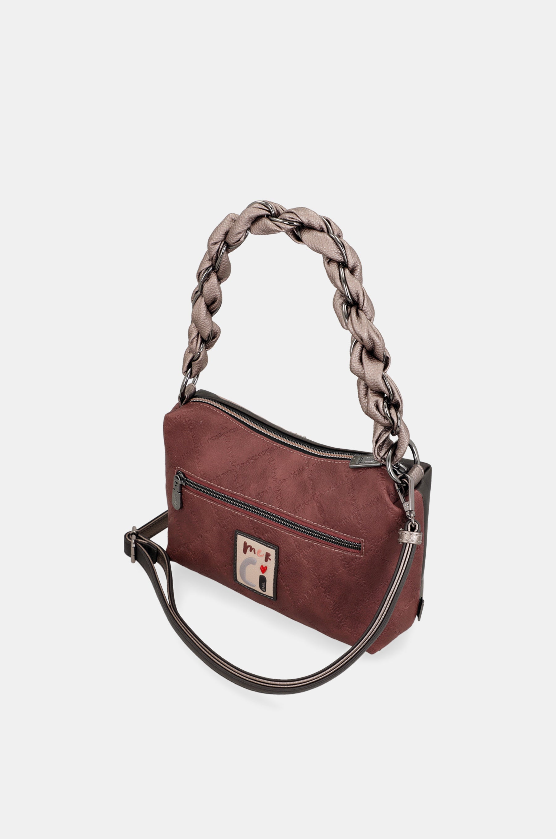 Tasche mit kurzem Henkel und Umhängeriemen Mademoiselle
