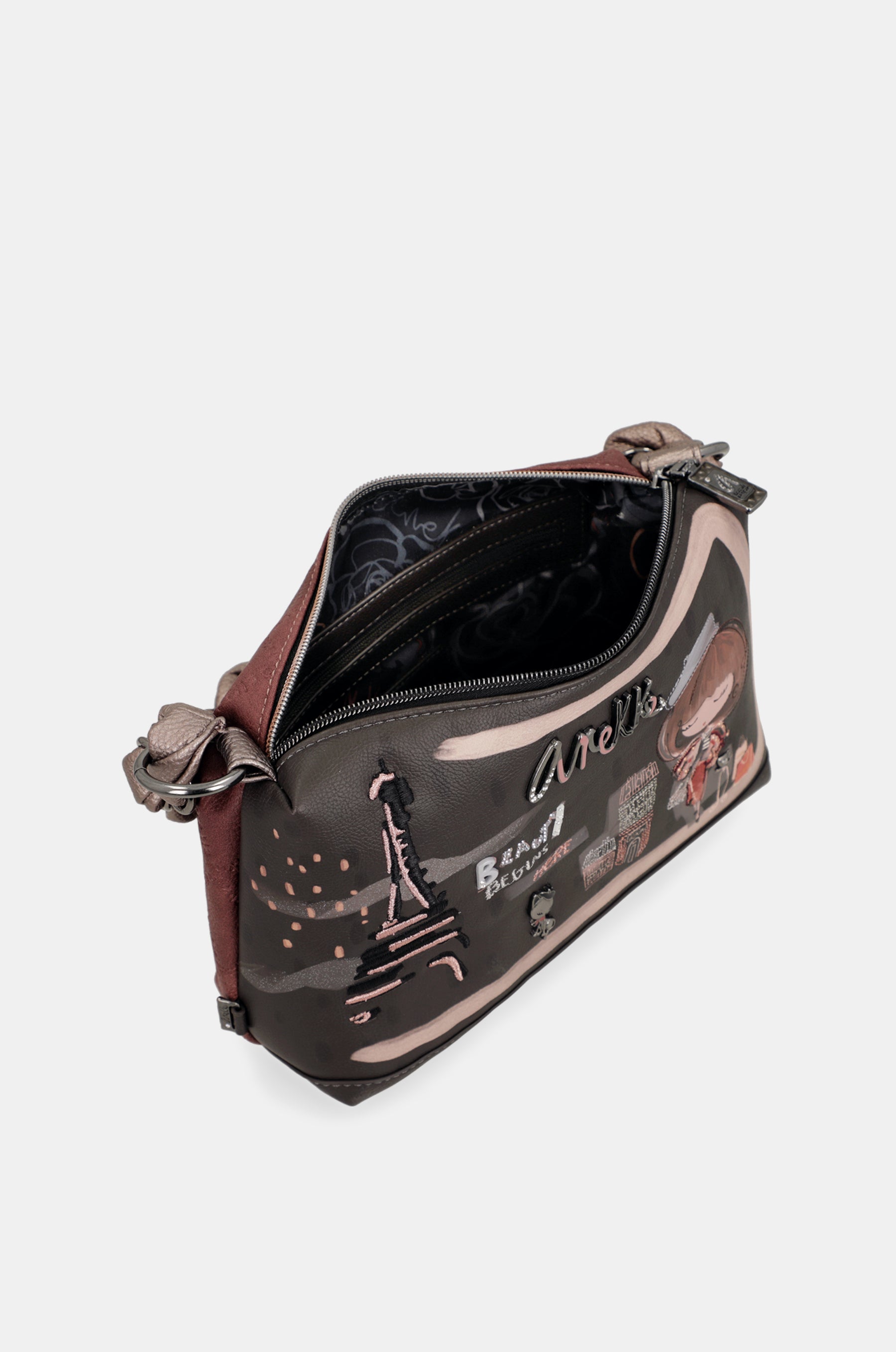 Tasche mit kurzem Henkel und Umhängeriemen Mademoiselle
