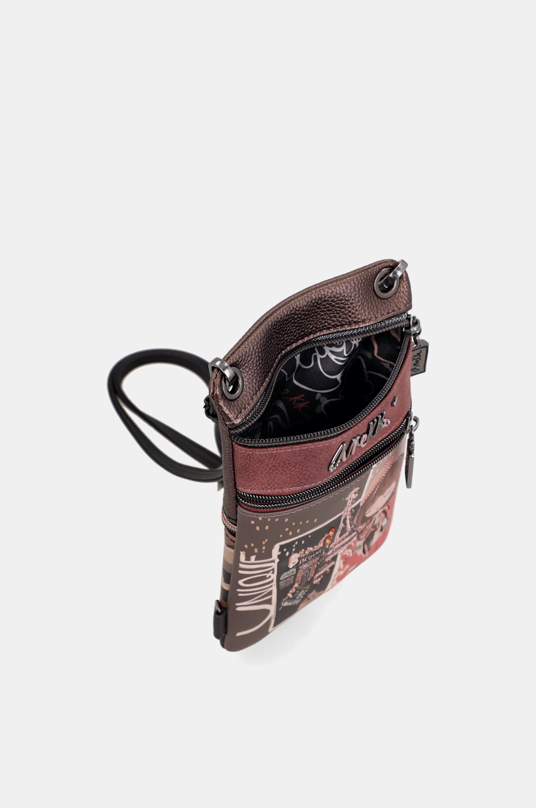 Mini Umhängetasche mit 2 Fächern Mademoiselle