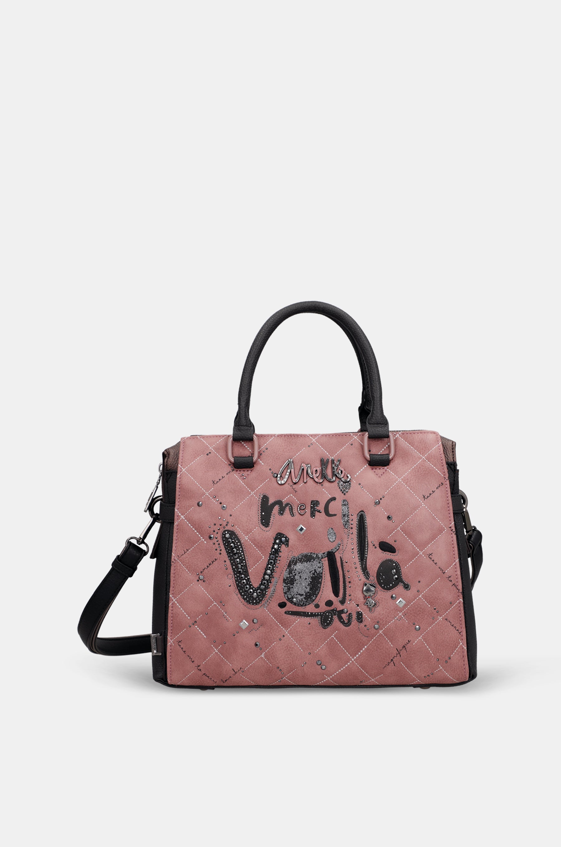 Tasche mit kurzem Henkel und Umhängeriemen Parisian