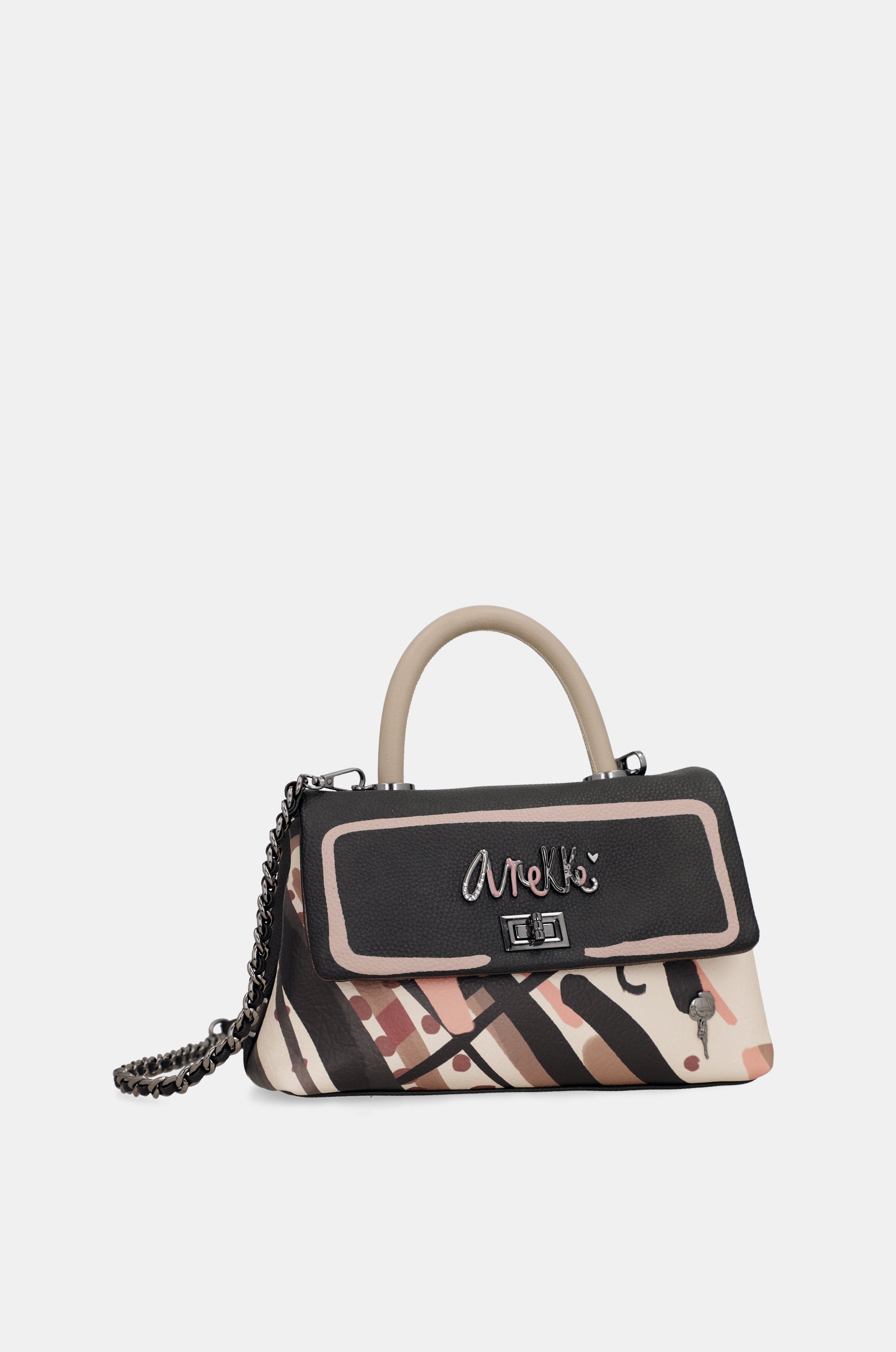 Tasche mit kurzem Henkel und Umhängeriemen Parisian klein