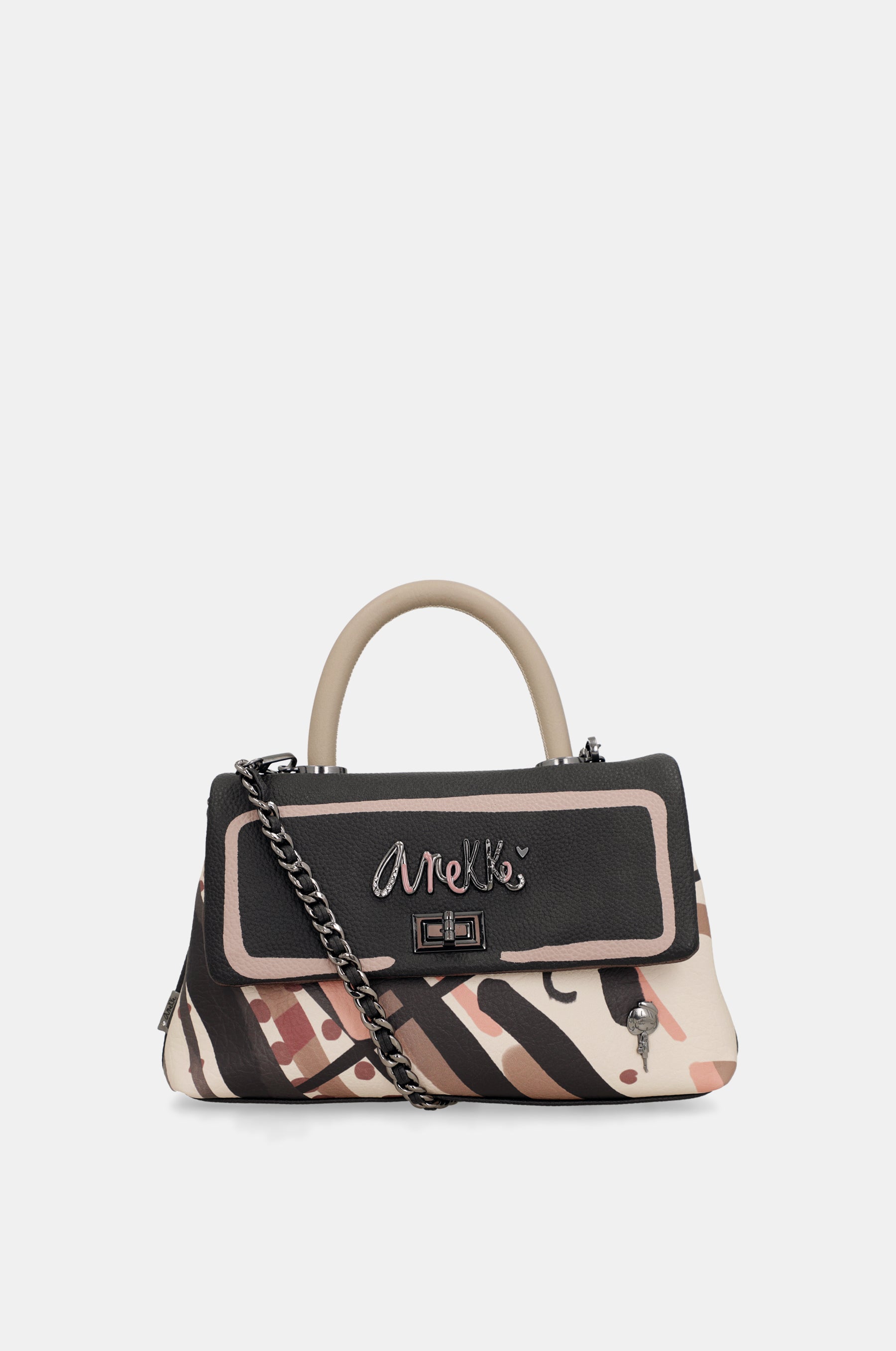 Tasche mit kurzem Henkel und Umhängeriemen Parisian klein