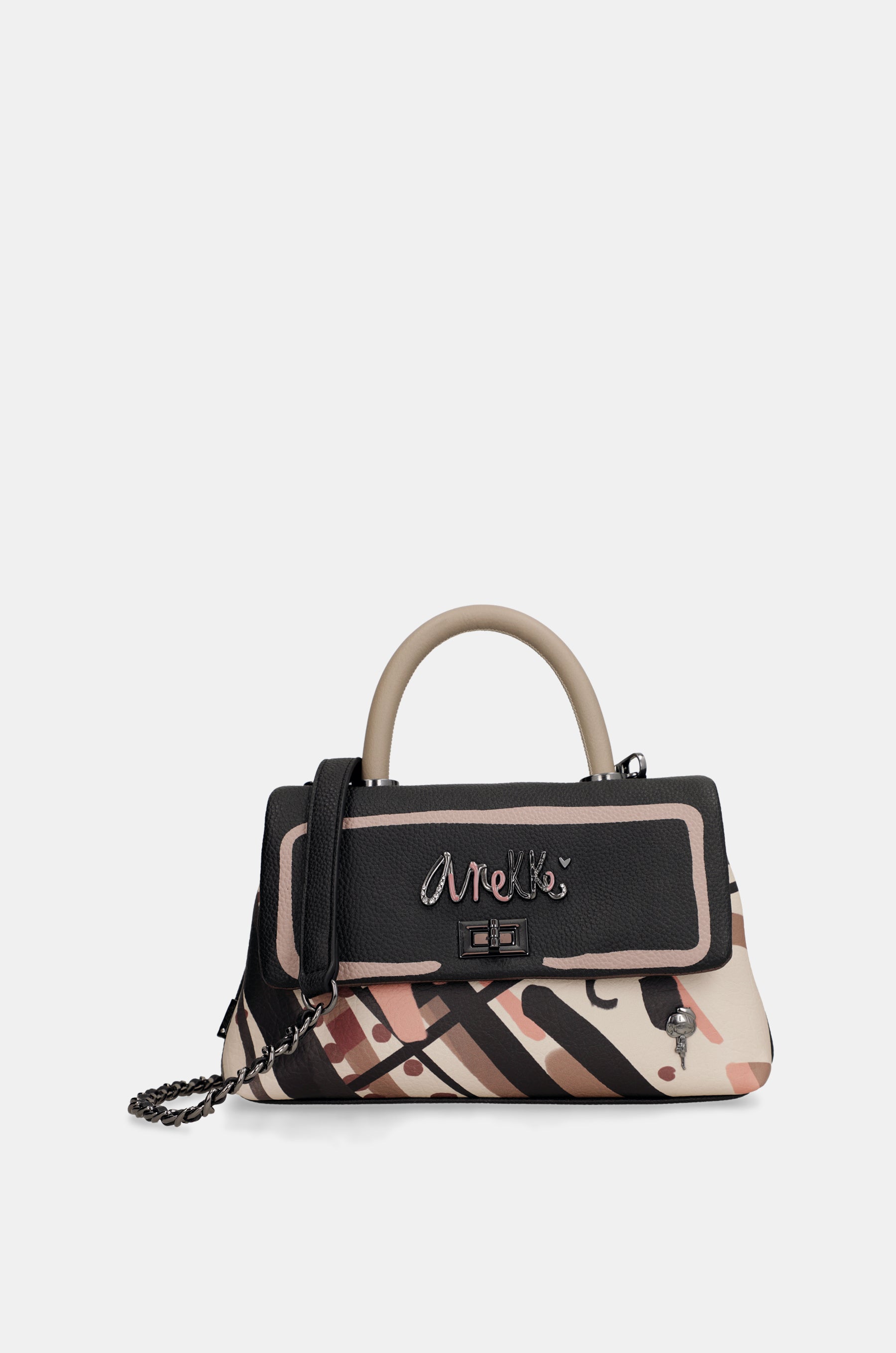 Tasche mit kurzem Henkel und Umhängeriemen Parisian klein