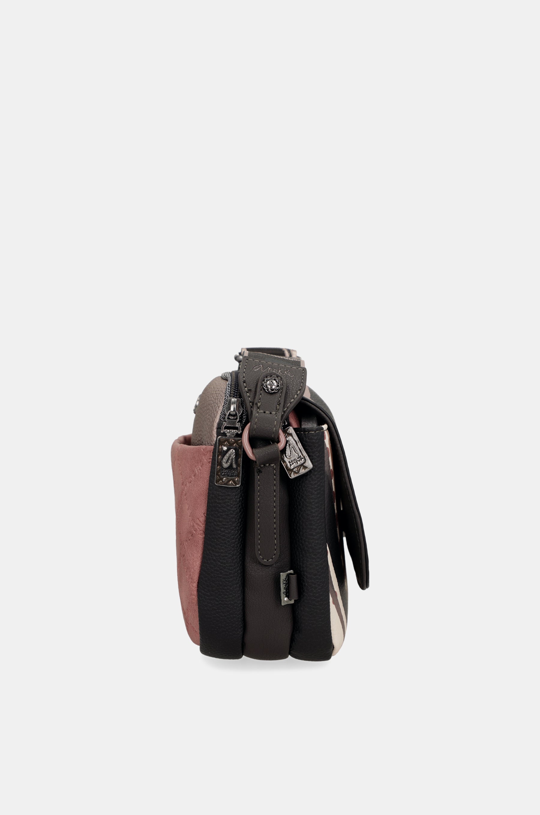 Umhängetasche oval mit Klappe Parisian