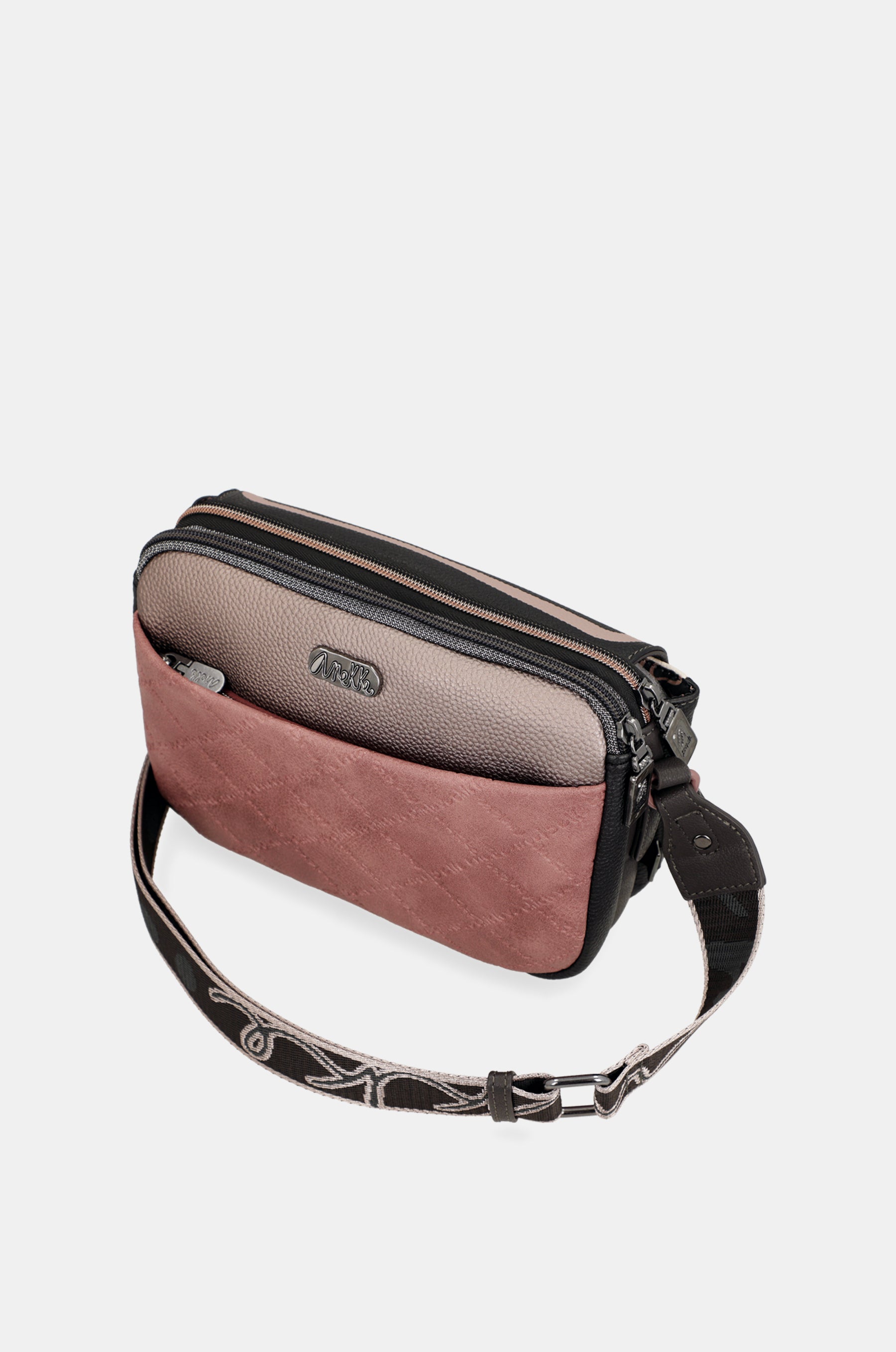 Umhängetasche oval mit Klappe Parisian