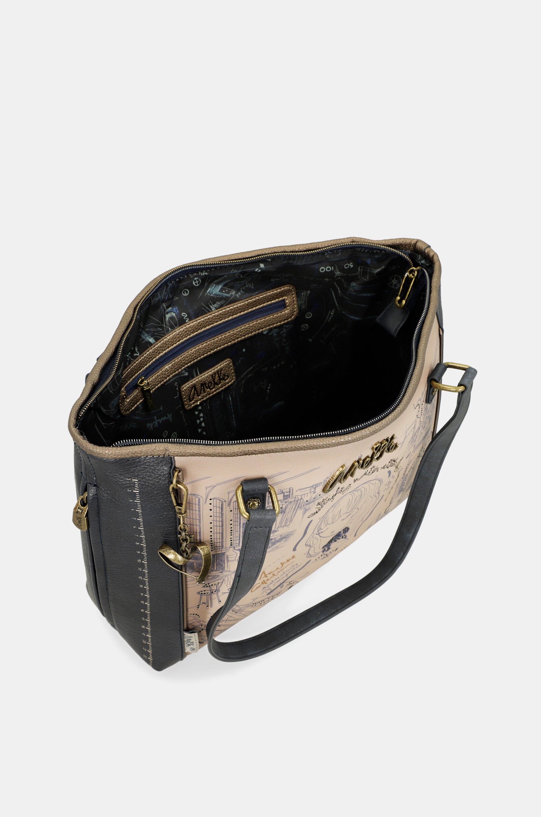 Shopper Tasche mit Umhängeriemen Studio