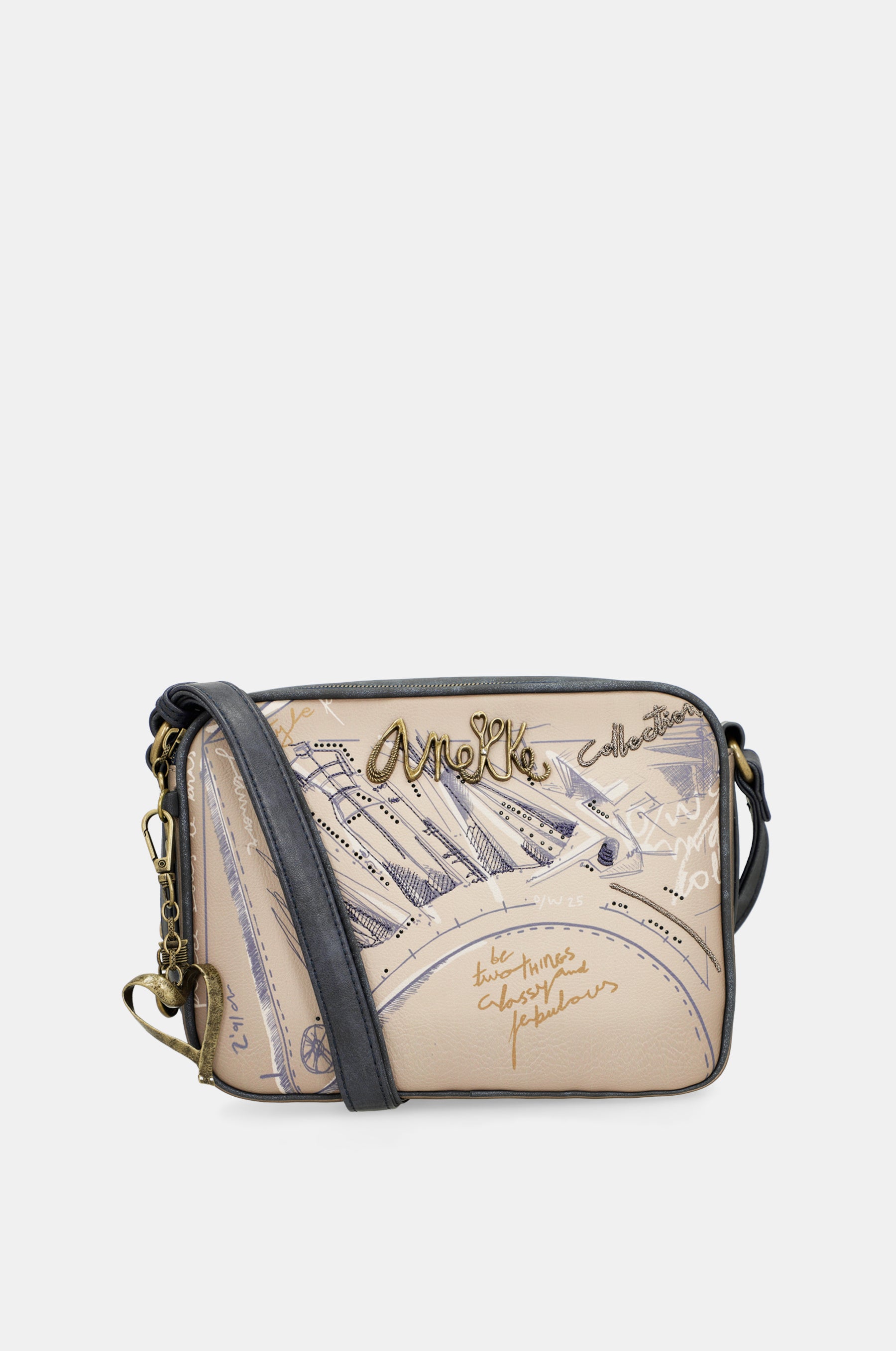 Umhängetasche mit 2 Fächern Studio