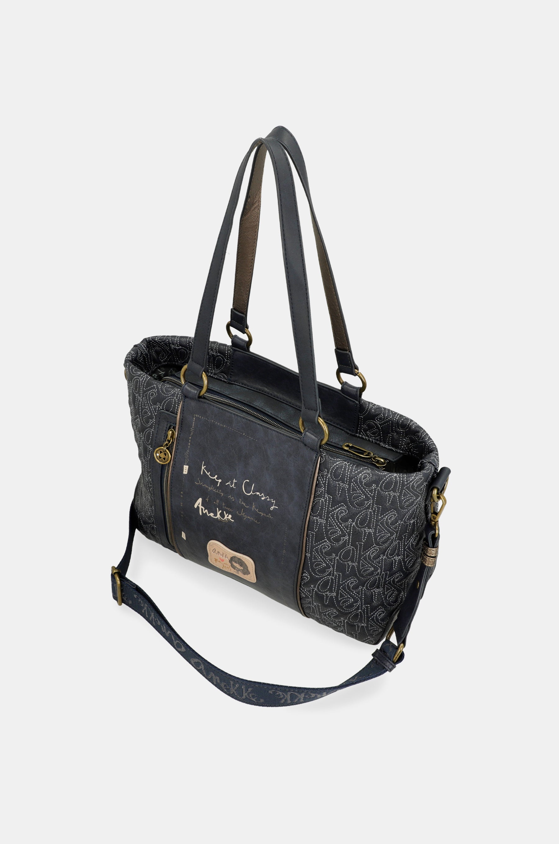 Tasche mit kurzem Henkel und Umhängeriemen Boutique
