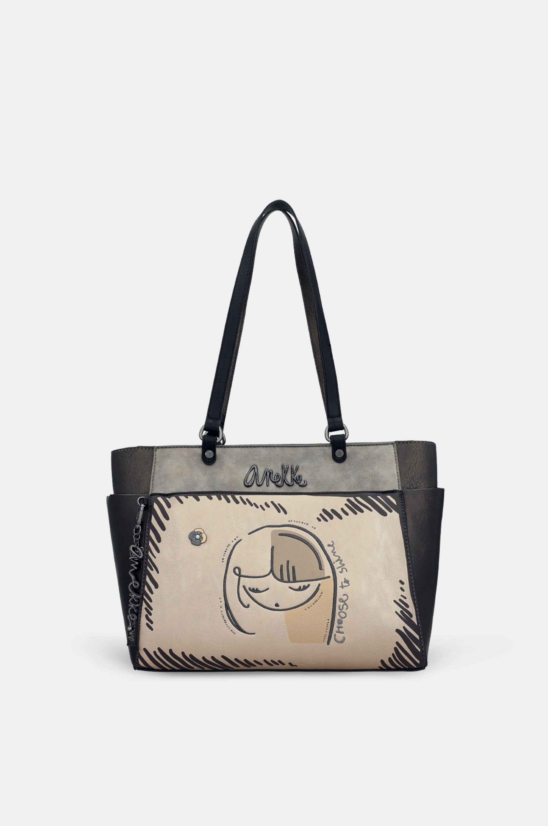 Schultertasche Nature Koko groß