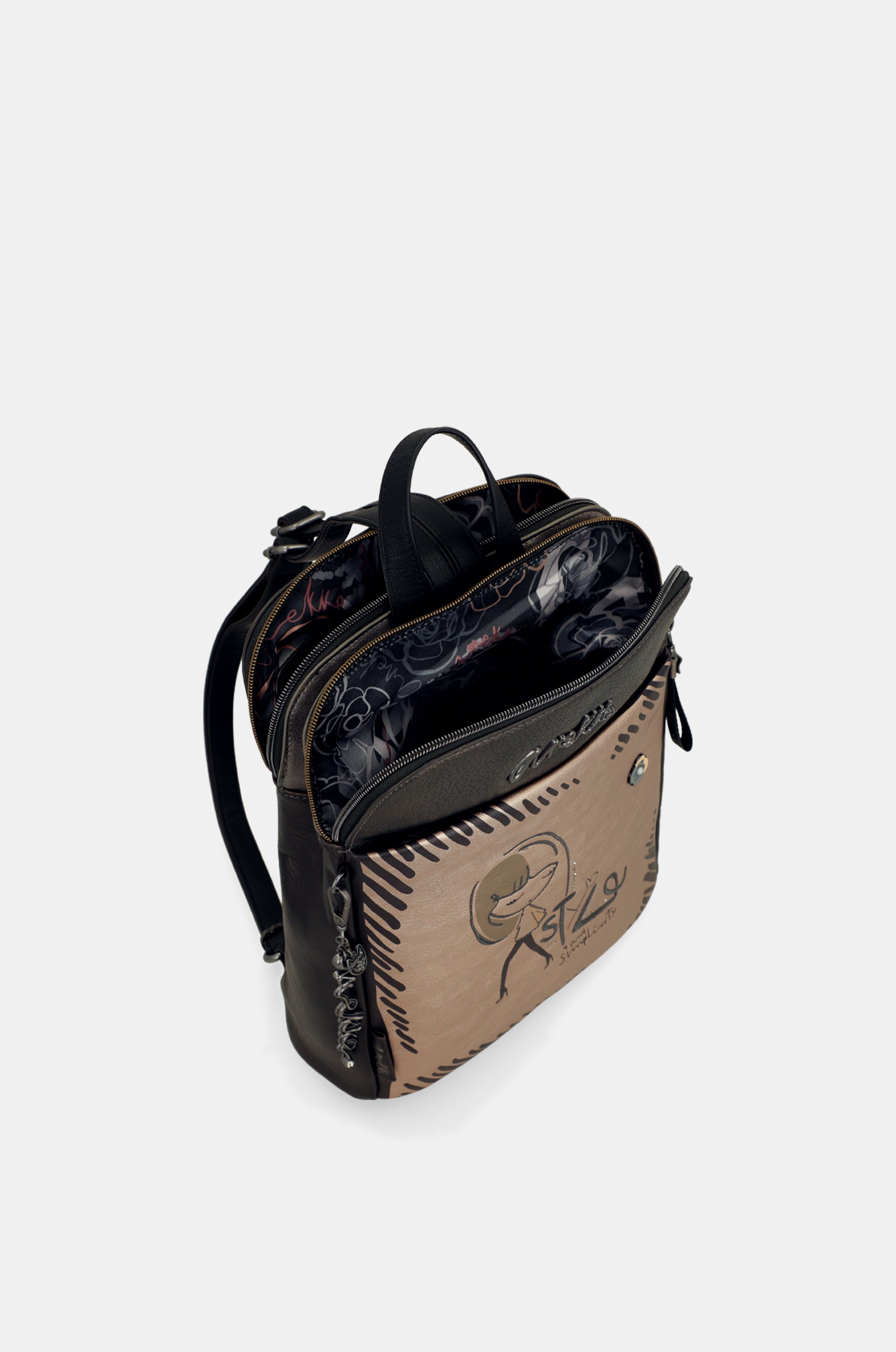 Rucksack mit Dreifachfach Nature Koko