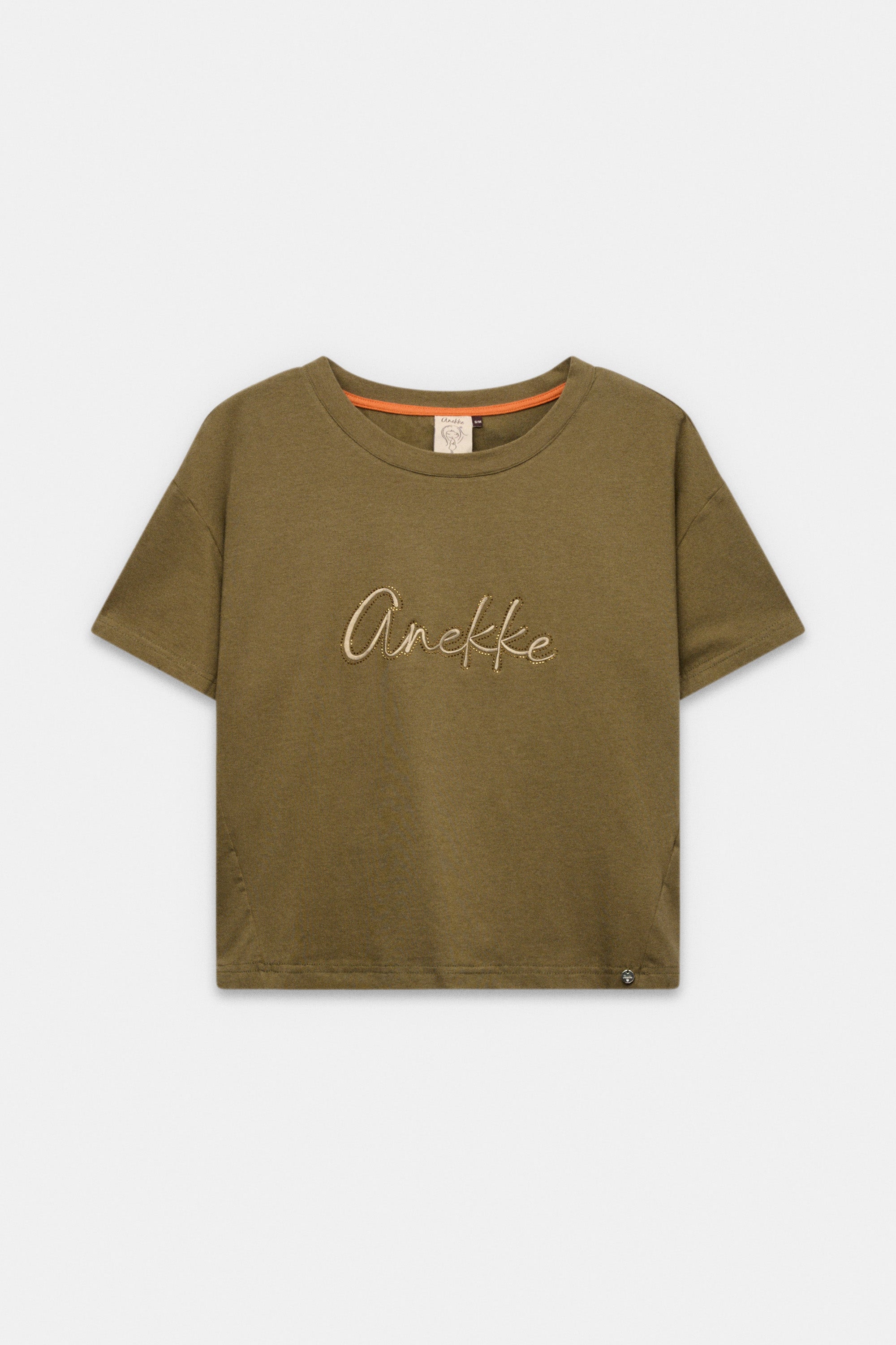 Grünes Kurzarm-T-Shirt