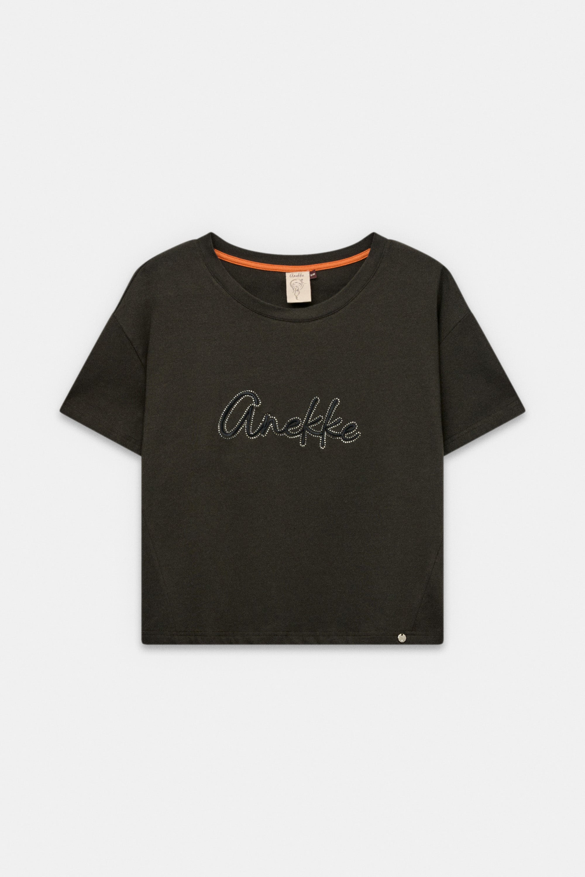 Schwarzes Kurzarm-T-Shirt