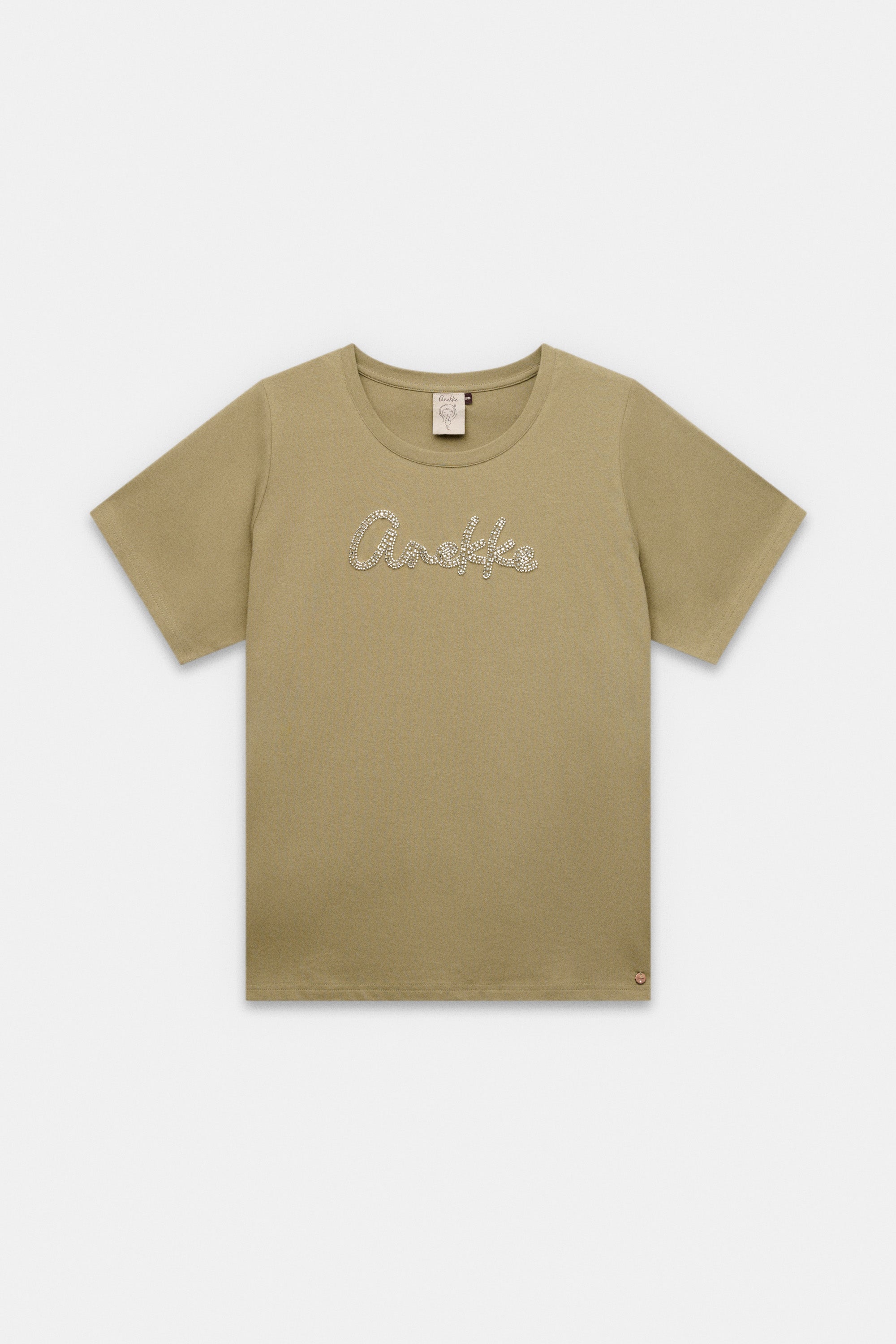 Grünes T-Shirt mit Logo