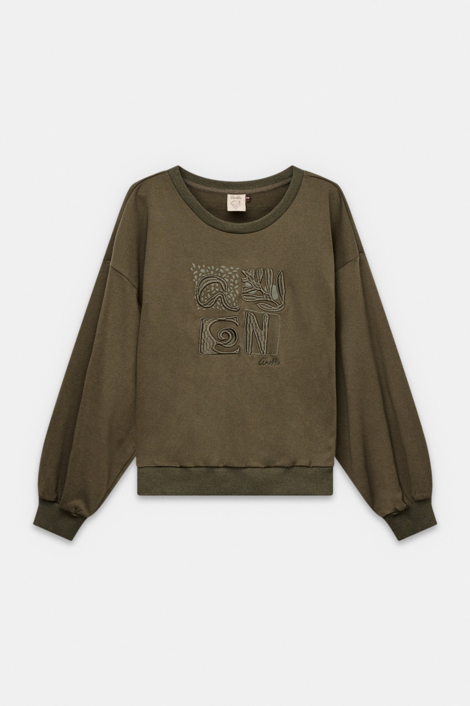 Langärmliges Sweatshirt militärgrün