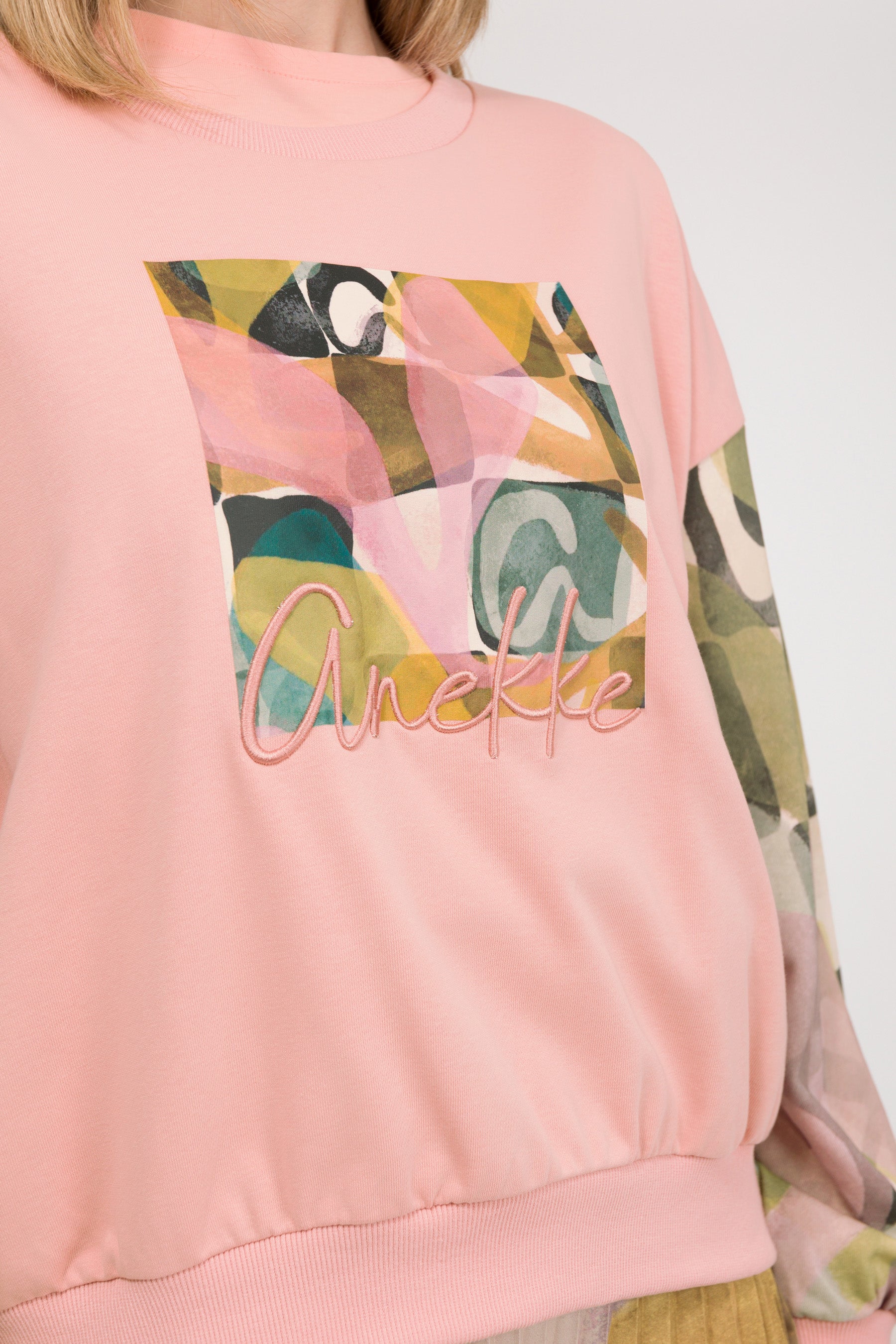 Langärmliges Sweatshirt rosa