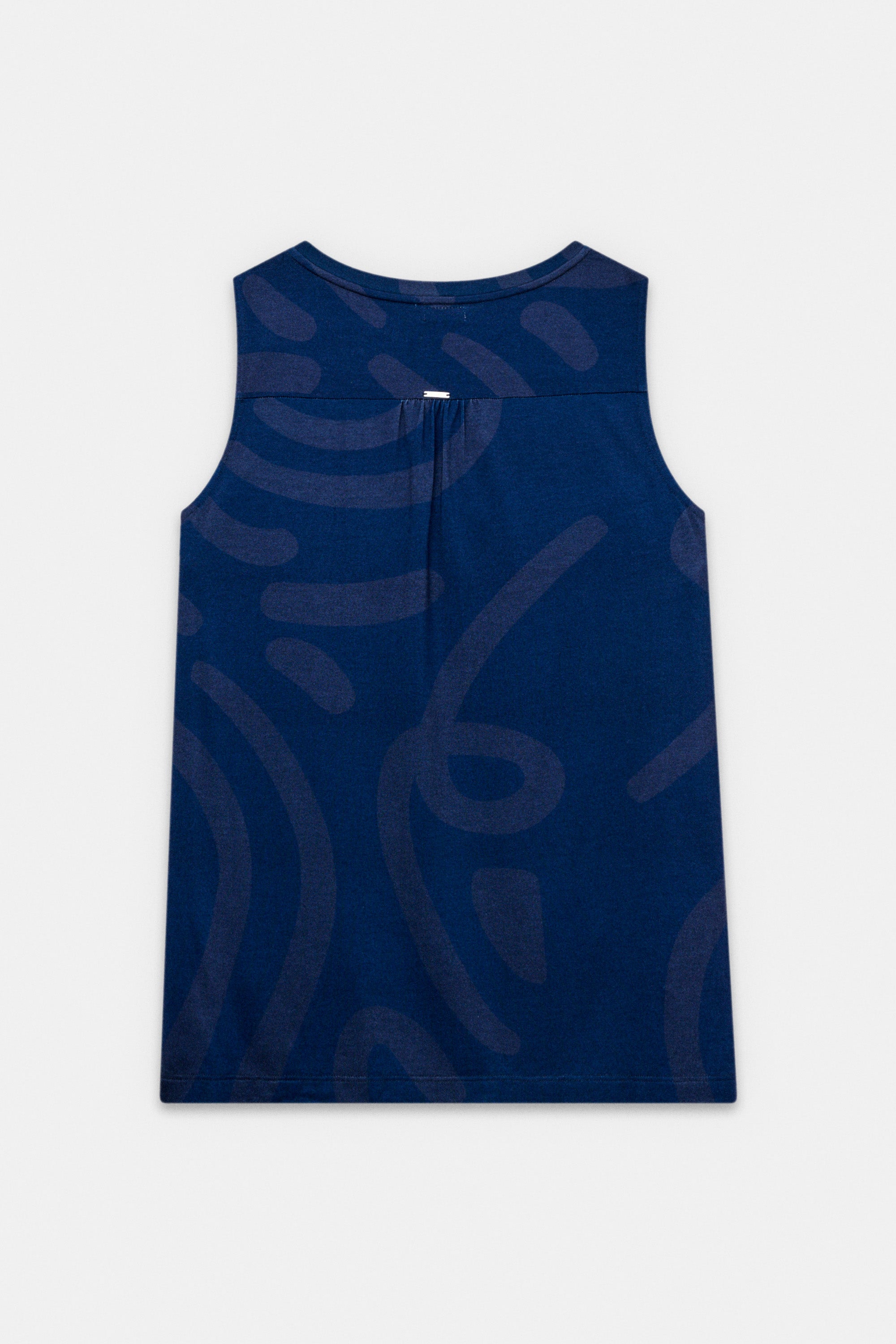 Blaues T-Shirt mit Pailletten