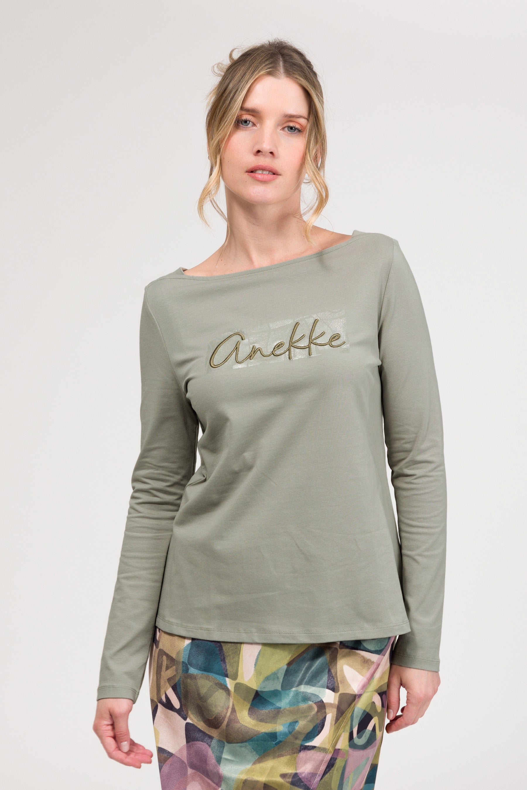 Langarm-T-Shirt mit Logo