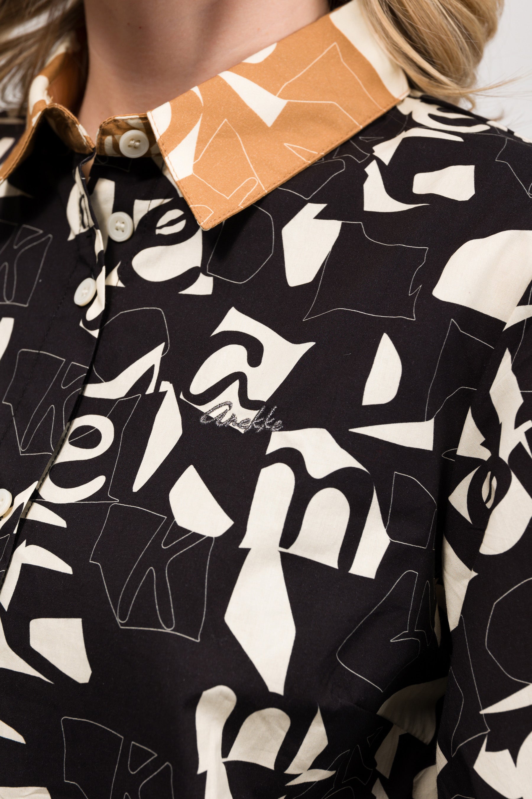 Langärmliges gemustertes Hemd Bloom