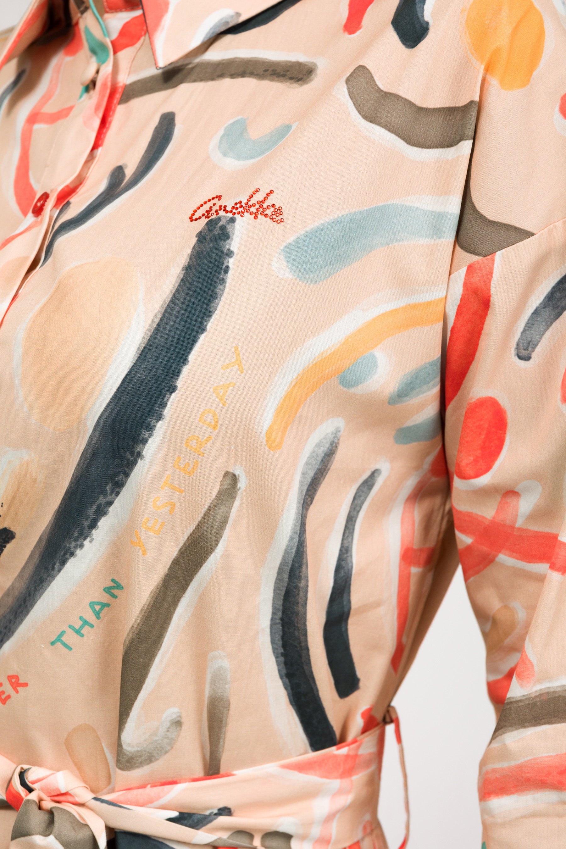 Fließendes Langarmhemd Amphora