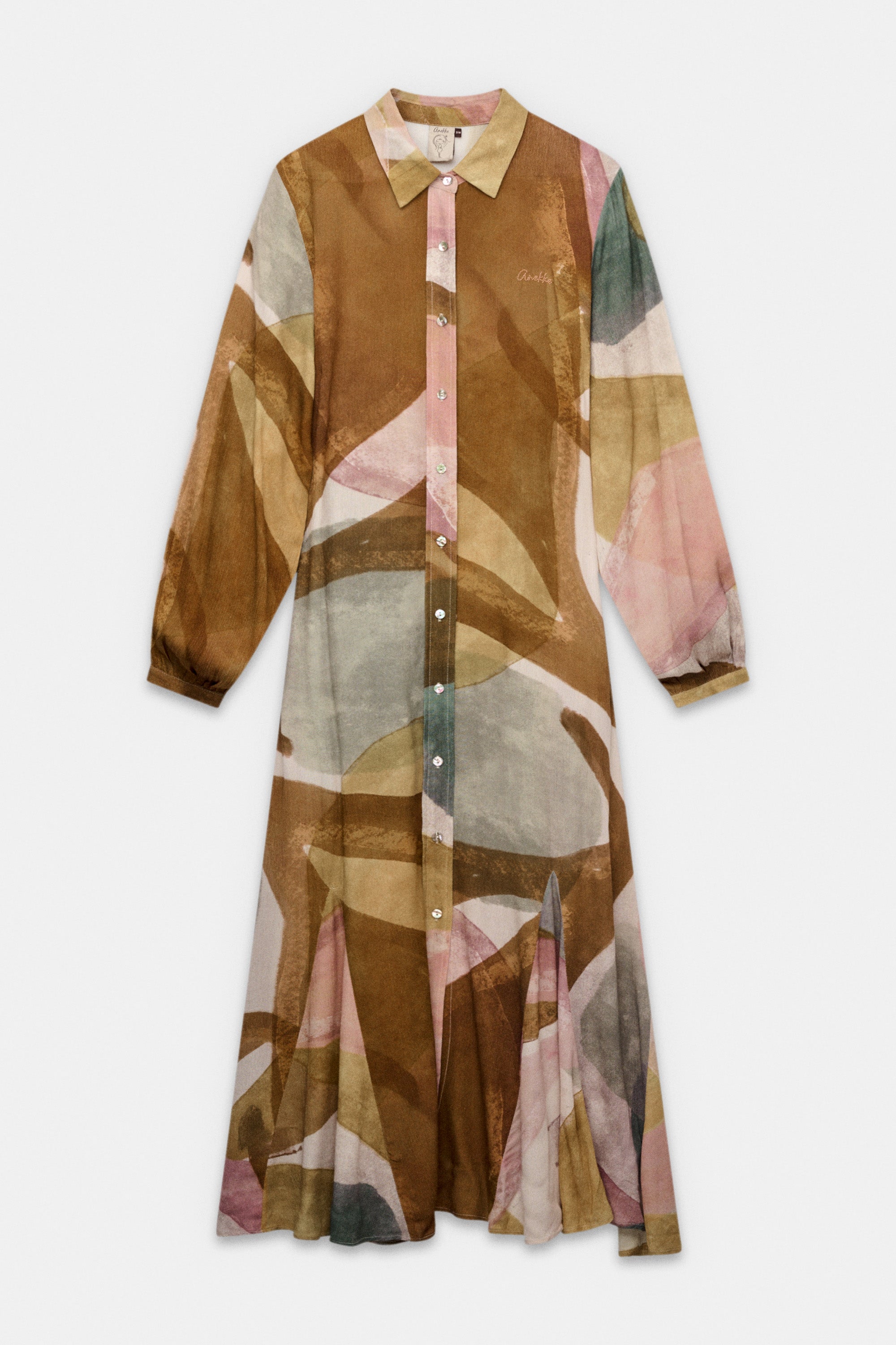 Langärmliges Midikleid