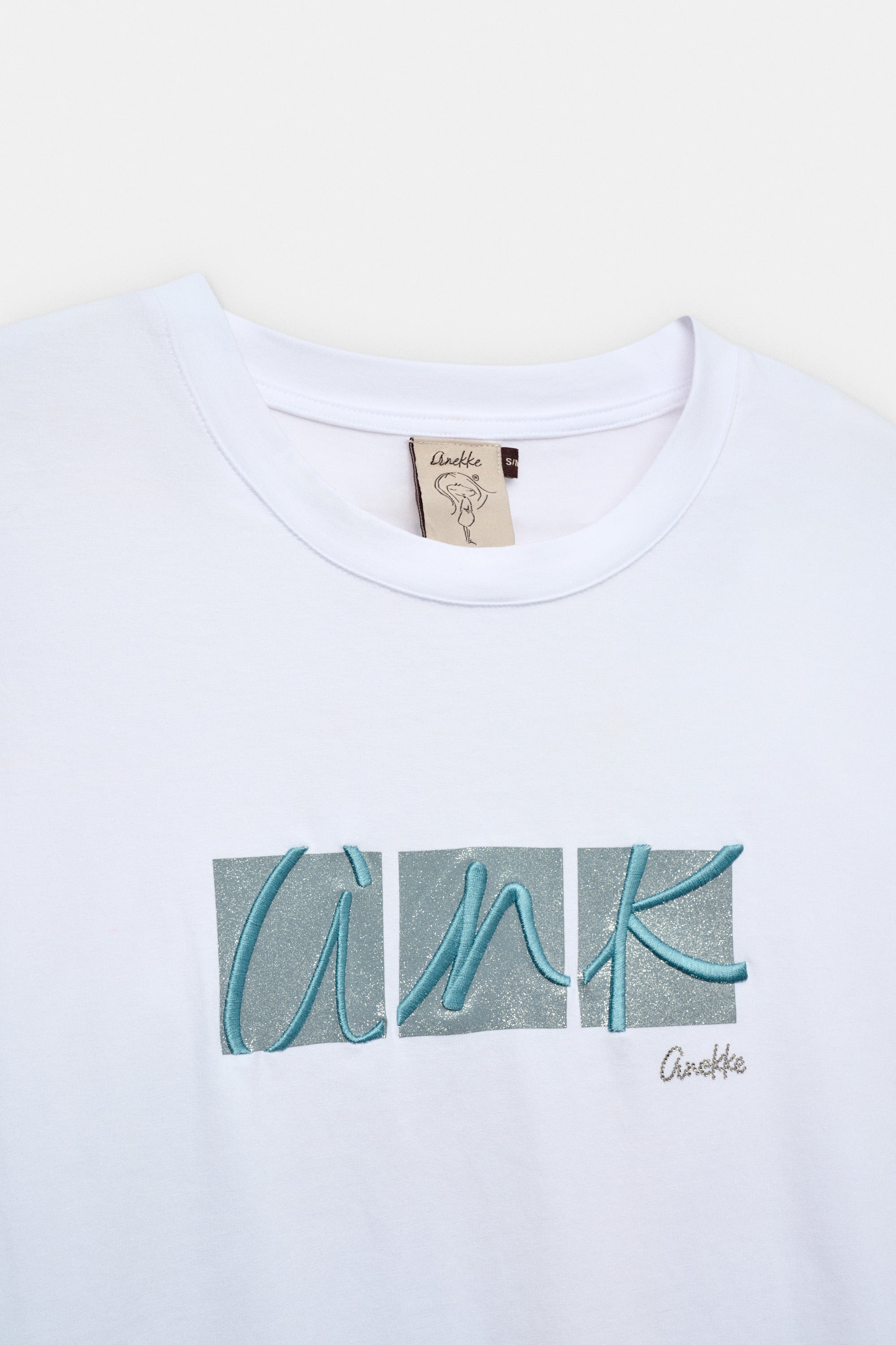 Weißes Kurzarm-T-Shirt