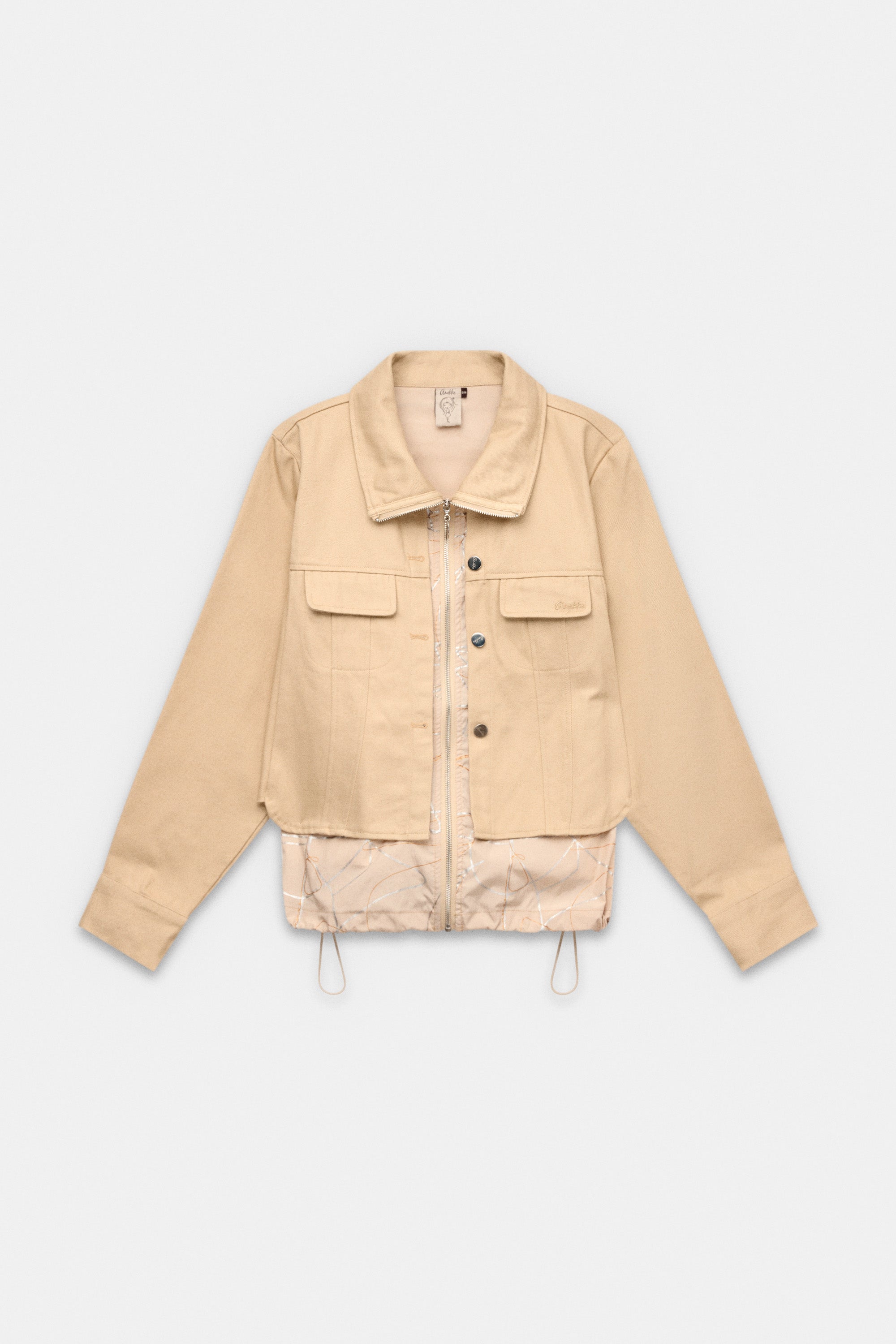 Beige Jacke