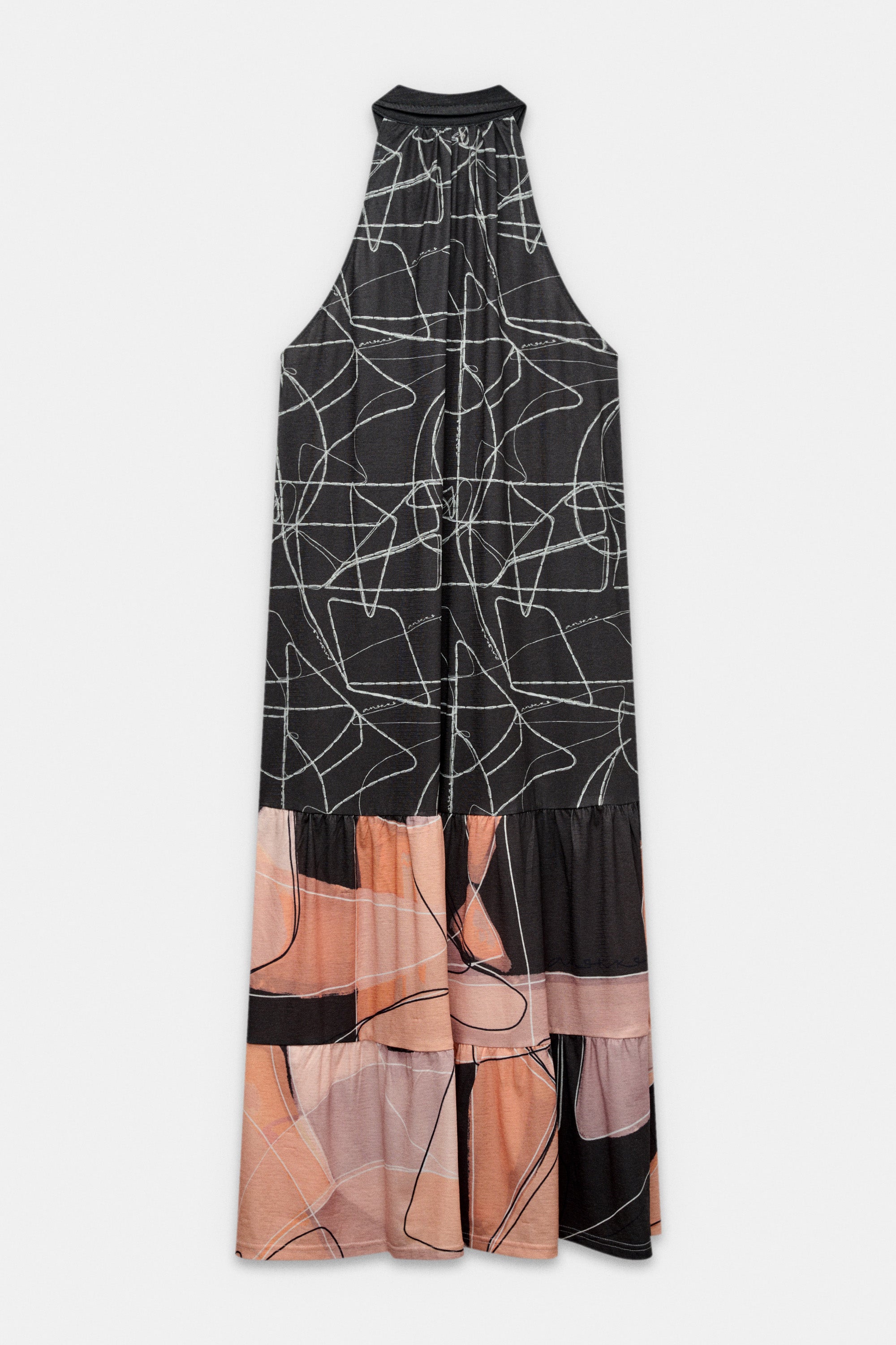 Ärmelloses Kleid mit Print